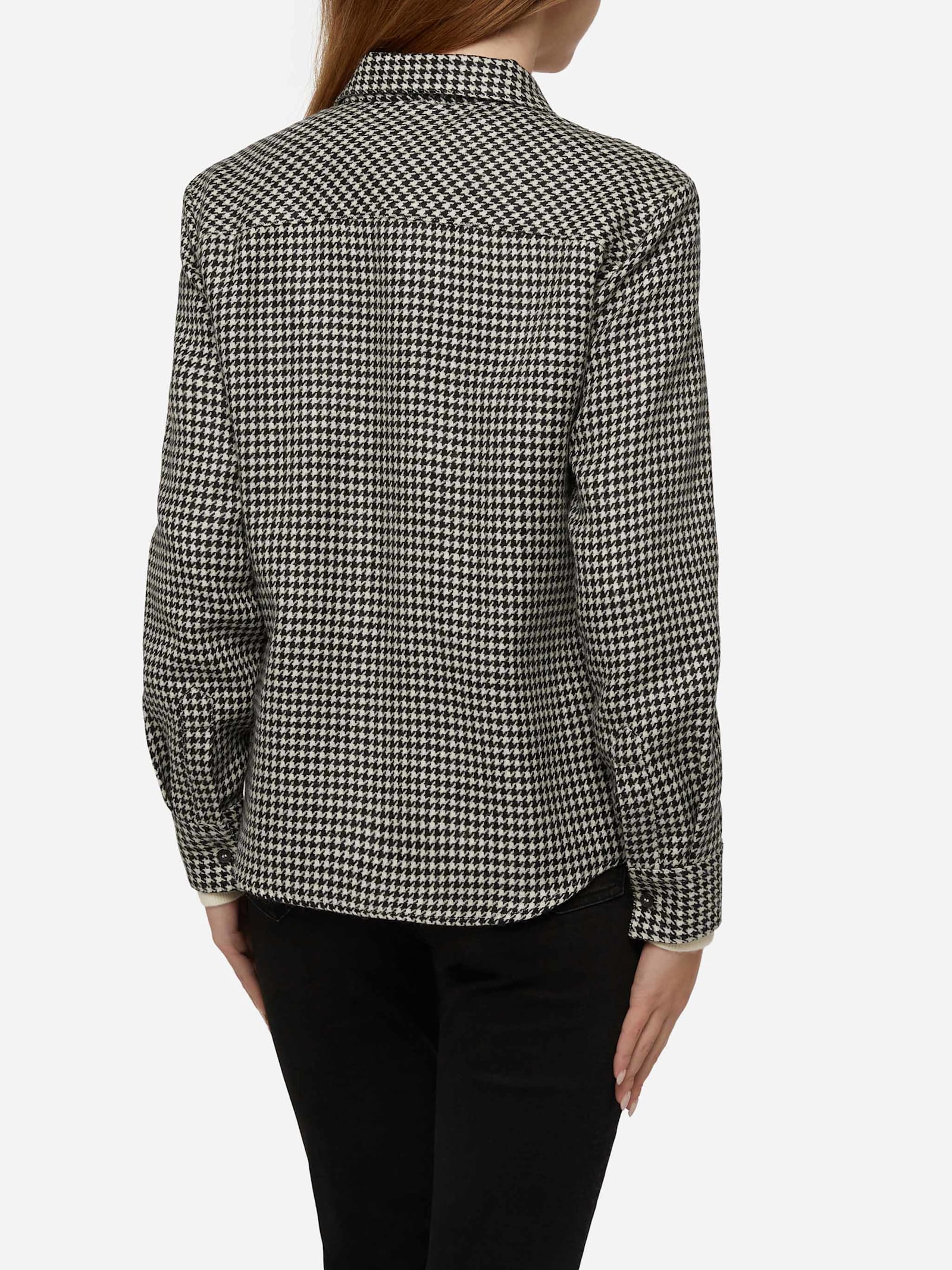 MC2 SAINT BARTH WOOL SHIRT DEER WITH PIED DE POUL PRINT