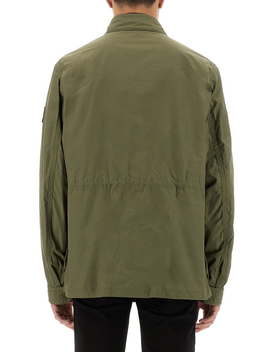 Belstaff Fieldmaster Utility Jacket Adjustable Cuffs In Green
