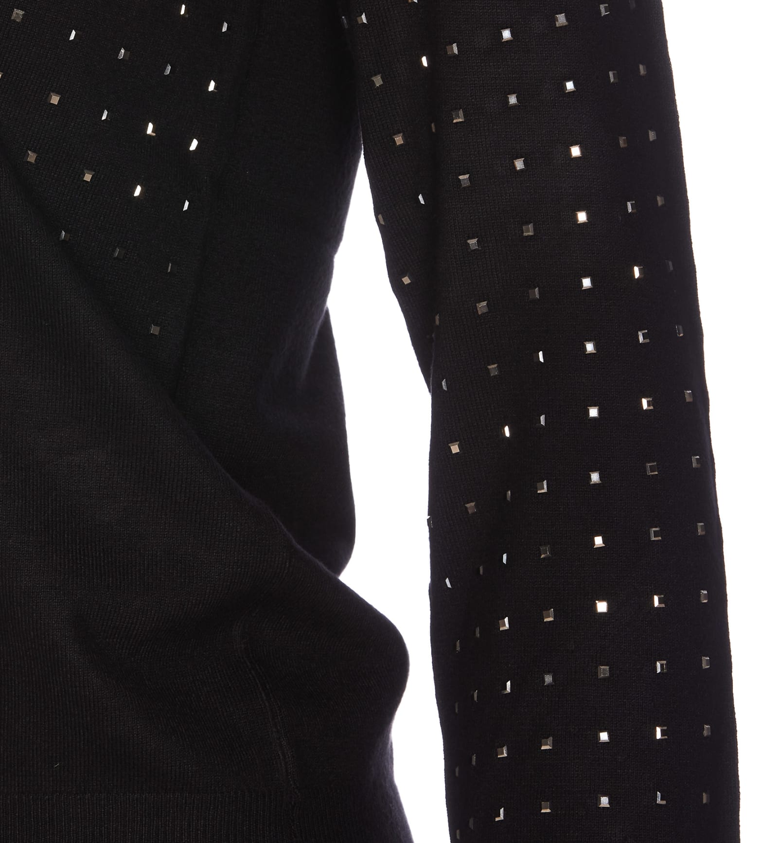 Shop Liu •jo Strass Sweater In Black