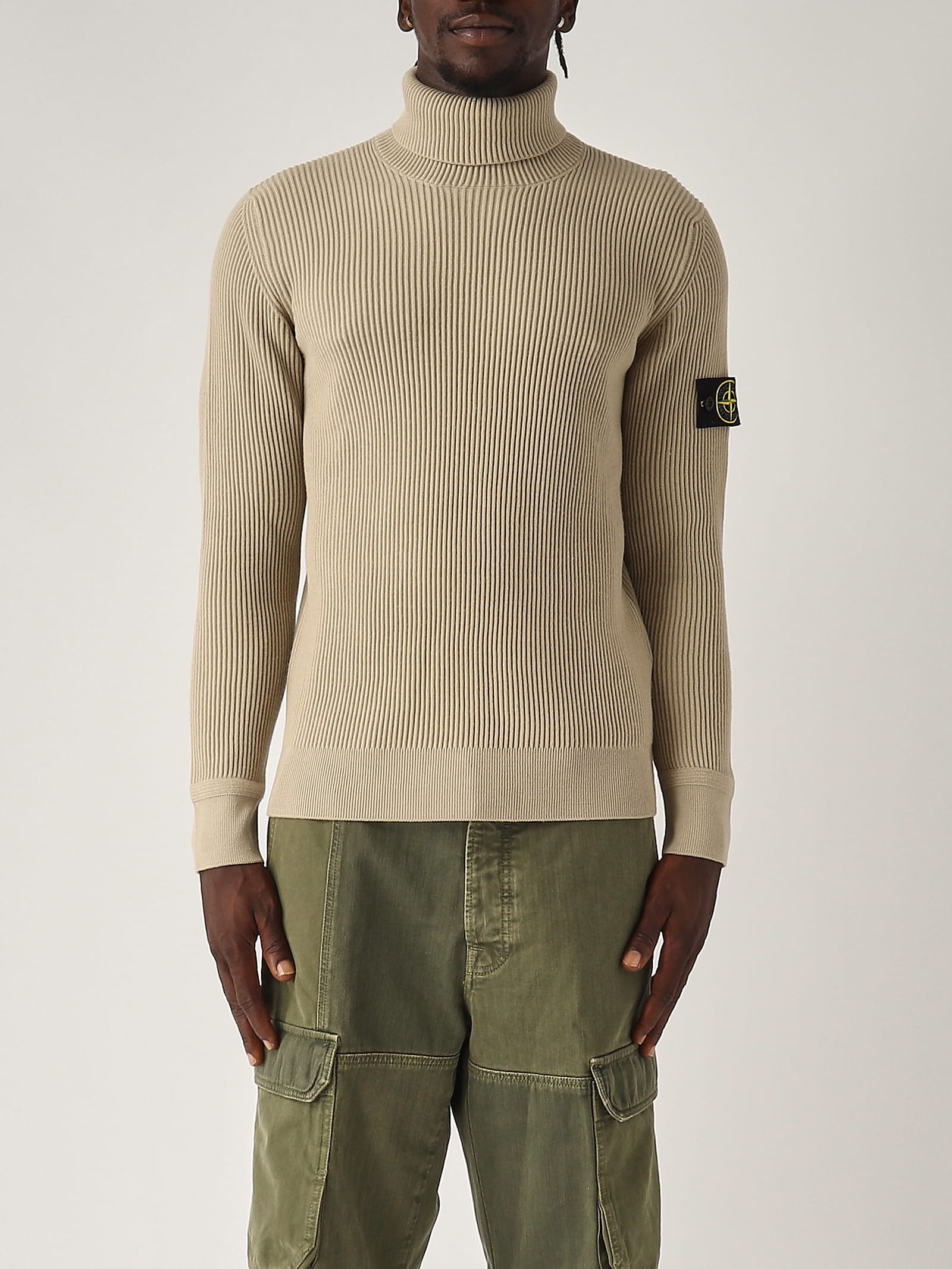 Stone Island Maglia Sweater In Neutral