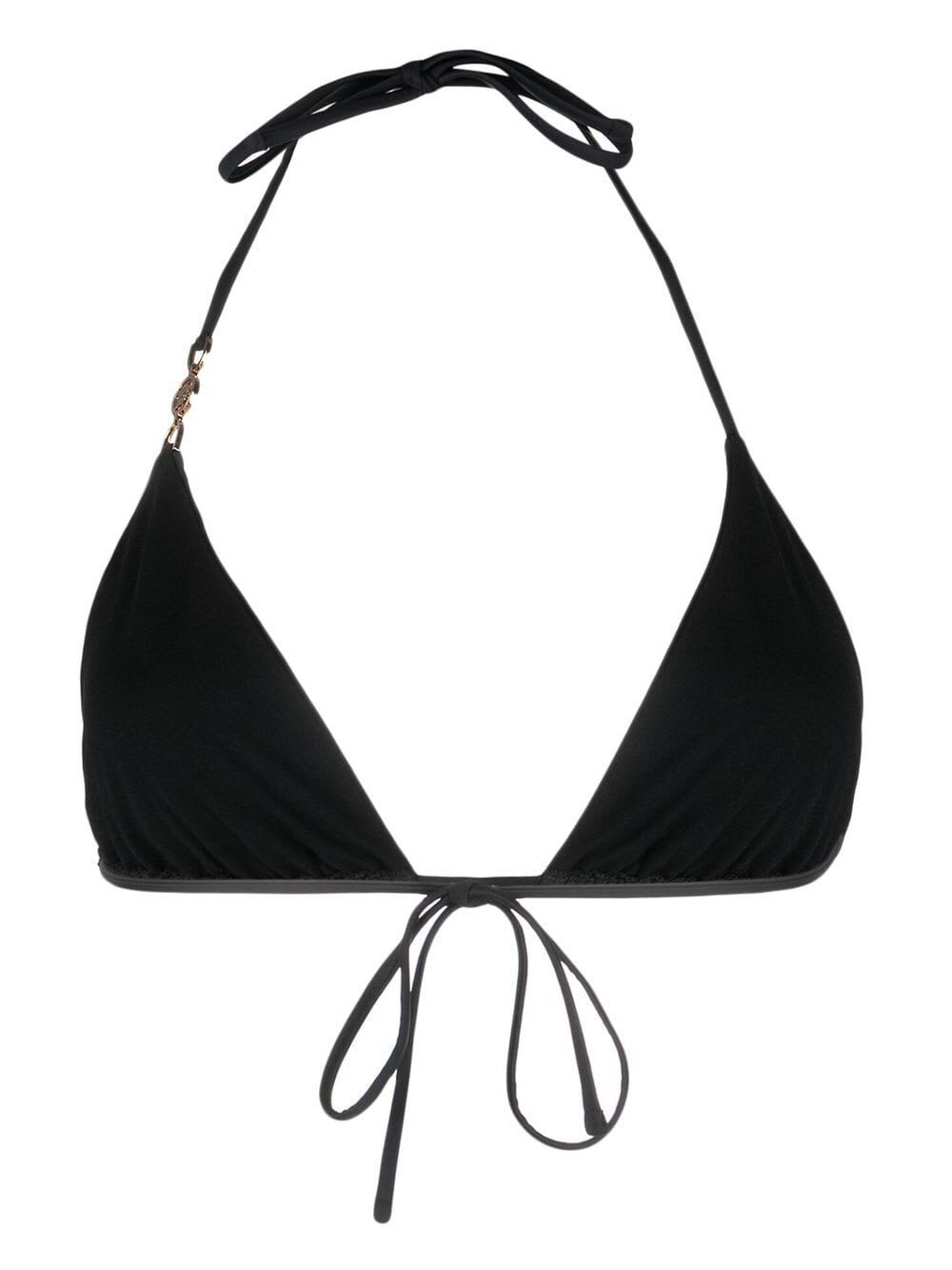 Shop Versace Swim Bikini Greek Chain In Black
