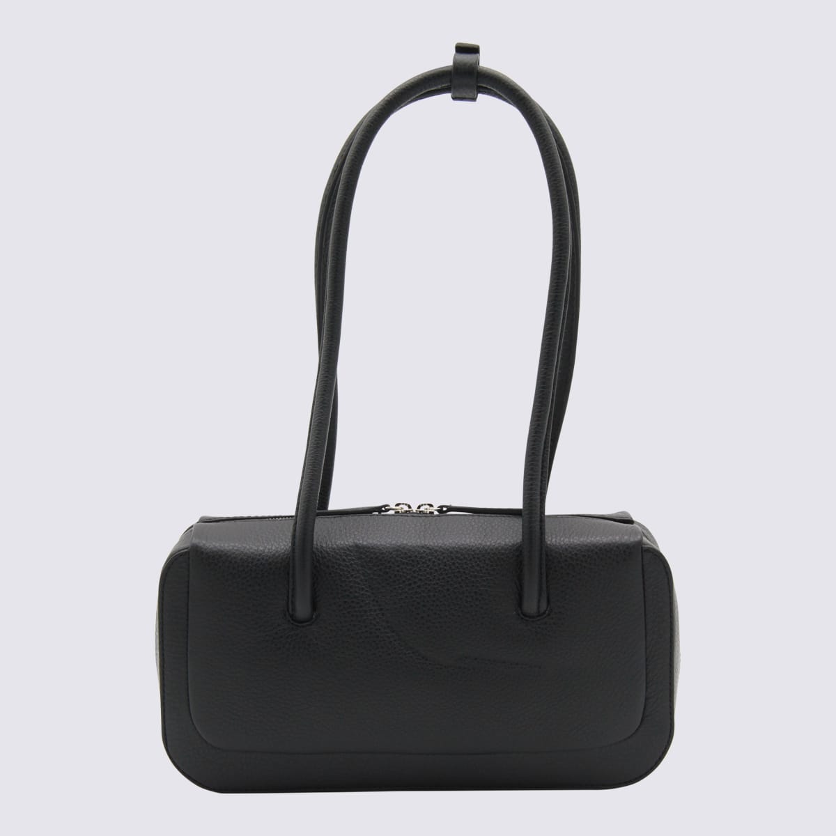 Aesther Ekme Lagune Calfskin Leather Bowling Shoulder Bag In Black