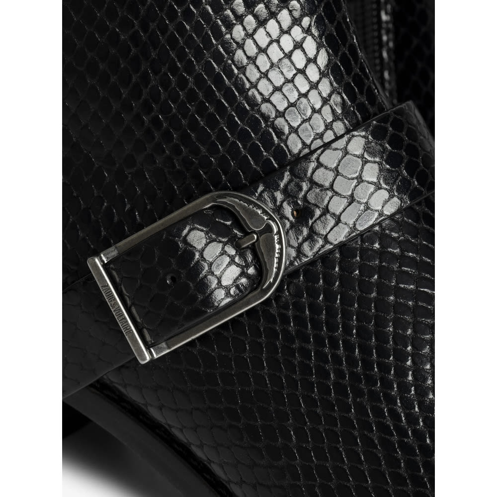 Zadig & Voltaire Tylow Wild Mirror Buckled Cowboy Boots In Multi