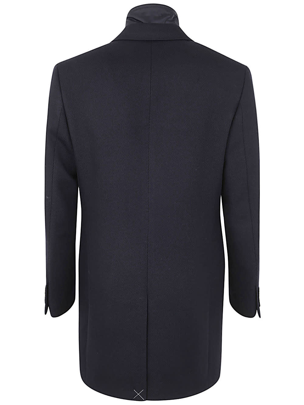 Shop Fay Easy Double Breasted Coat In Navy Blue