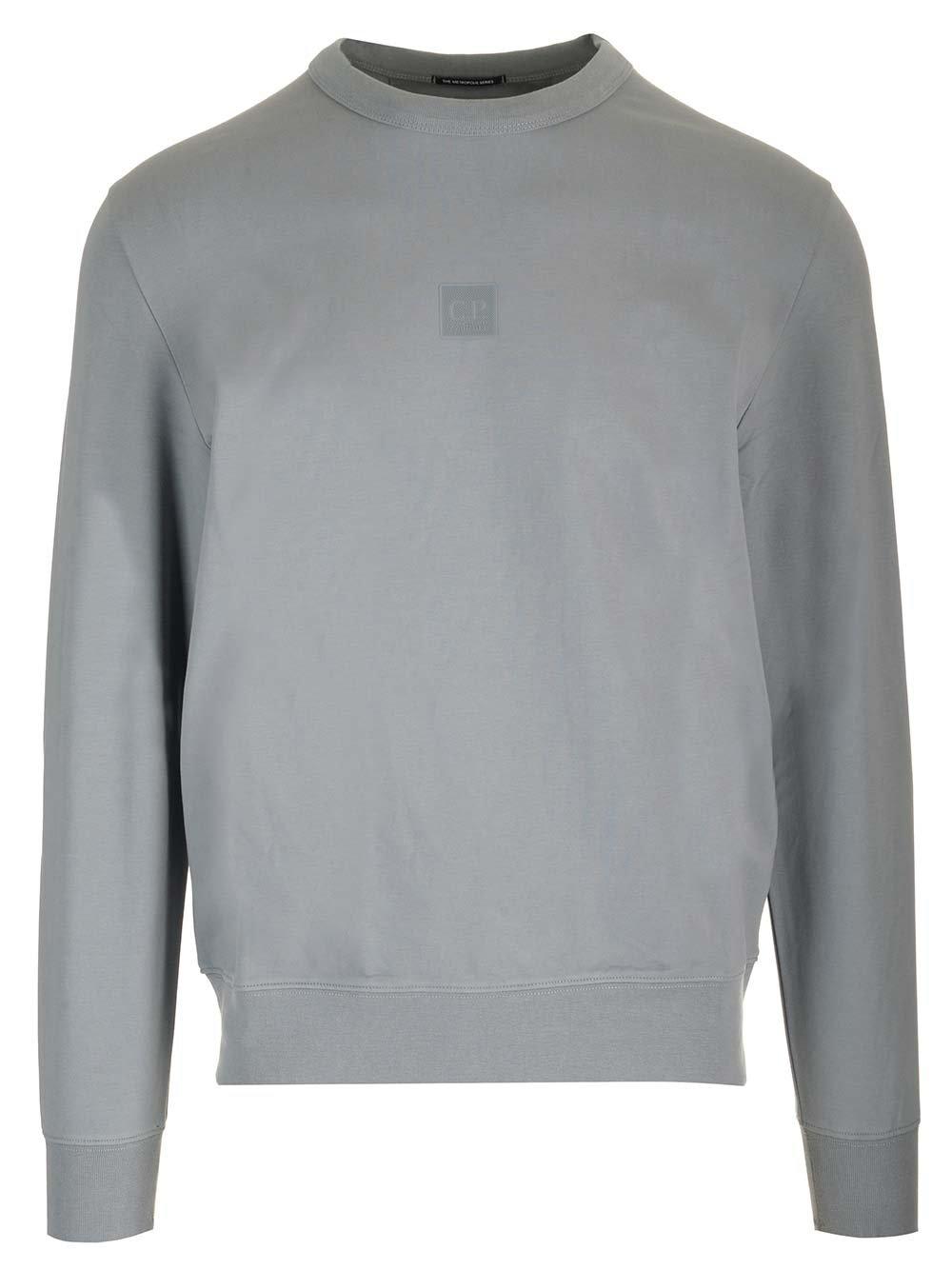 Shop C.p. Company Stretch Fleece Sweatshirt In Turbulence