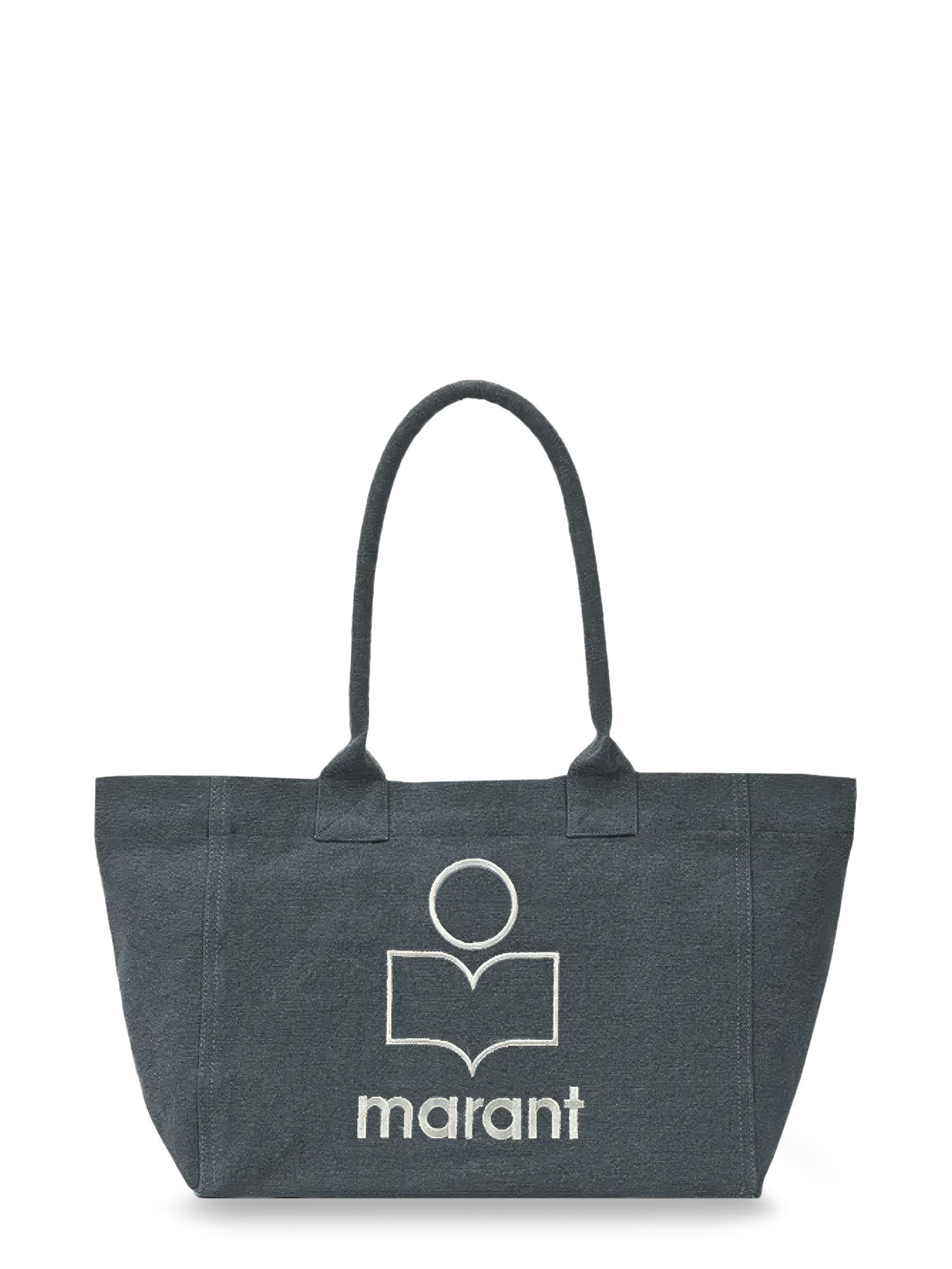 Isabel Marant Yenky Zipped Cotton Shoulder Bag In Black