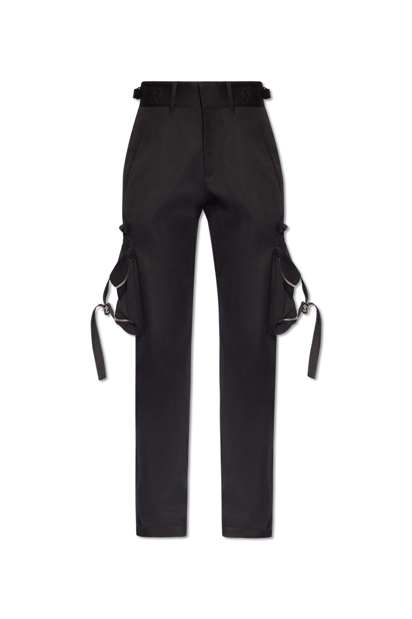 Shop Off-white Trousers With Pockets In Black