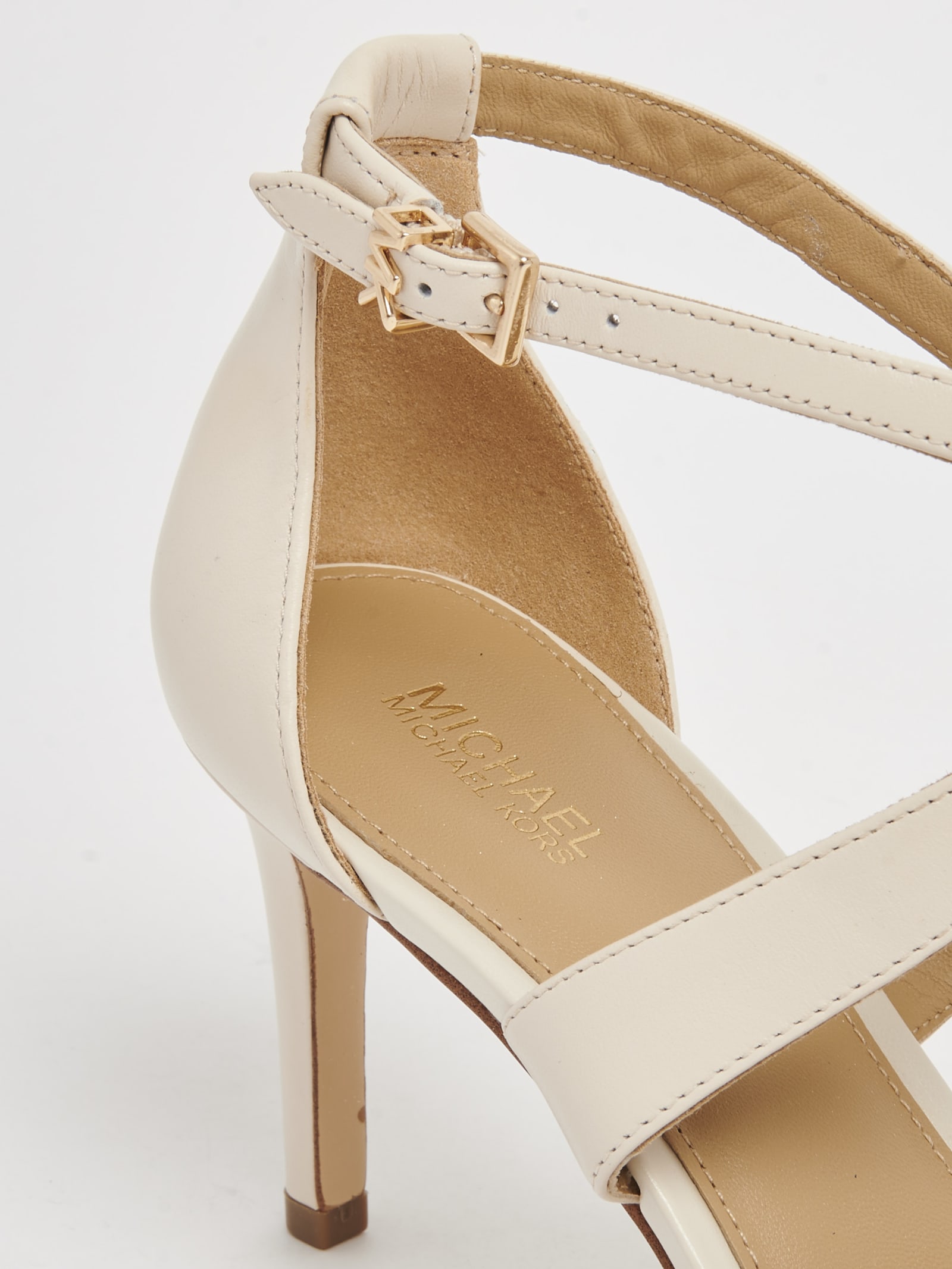 Michael Kors Kinsley Sandal Sandal In Crema | ModeSens