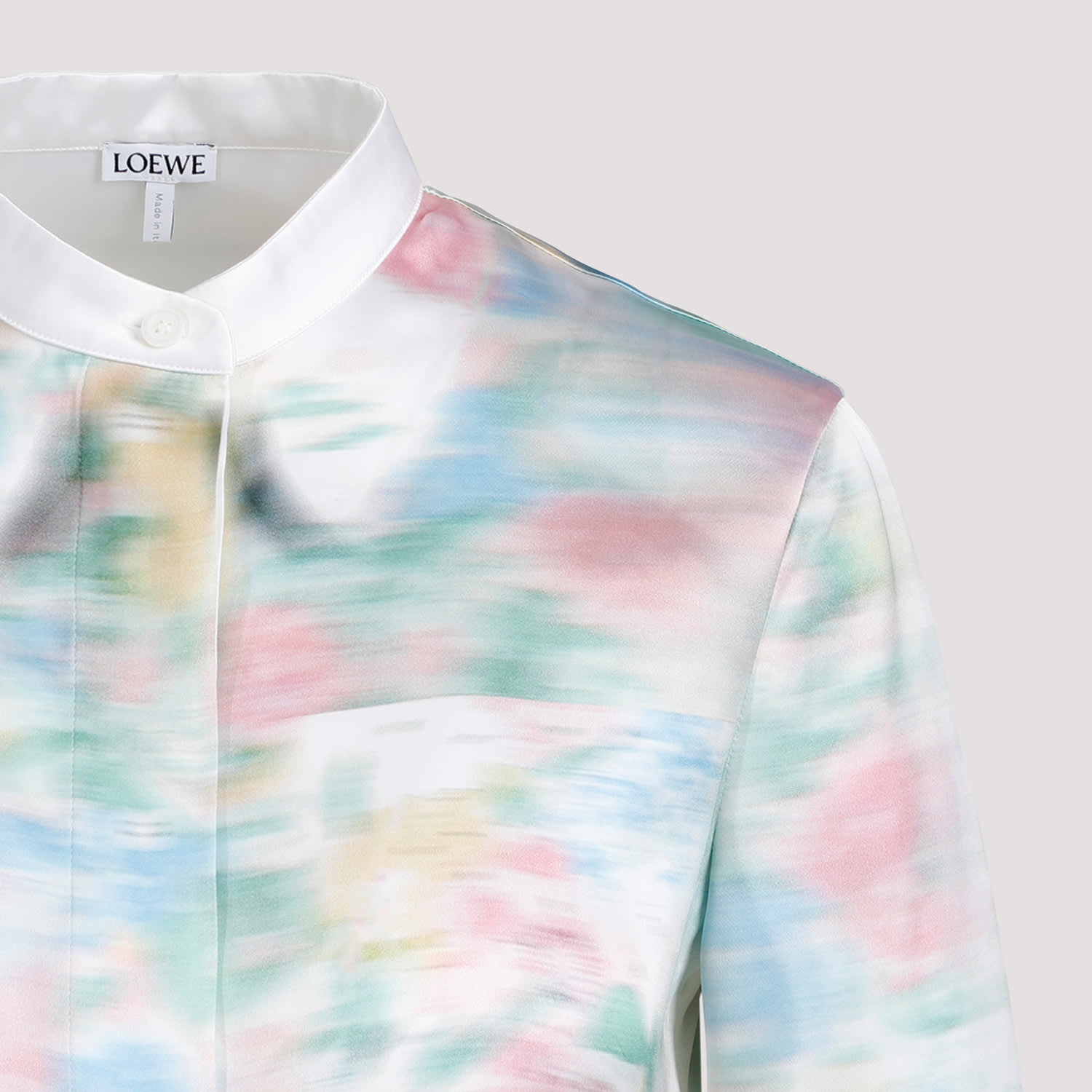 Shop Loewe Shirt In White Multicolor