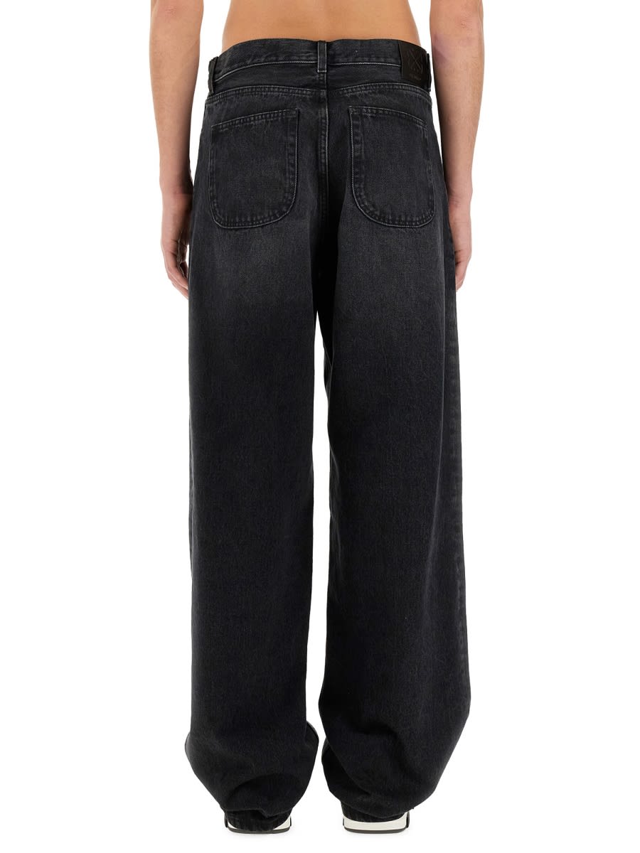 Shop Off-white Loose Fit Jeans In Black