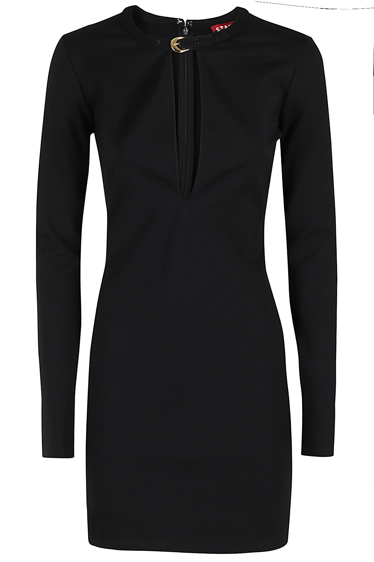 Shop Staud Astor Dress In Blk Black