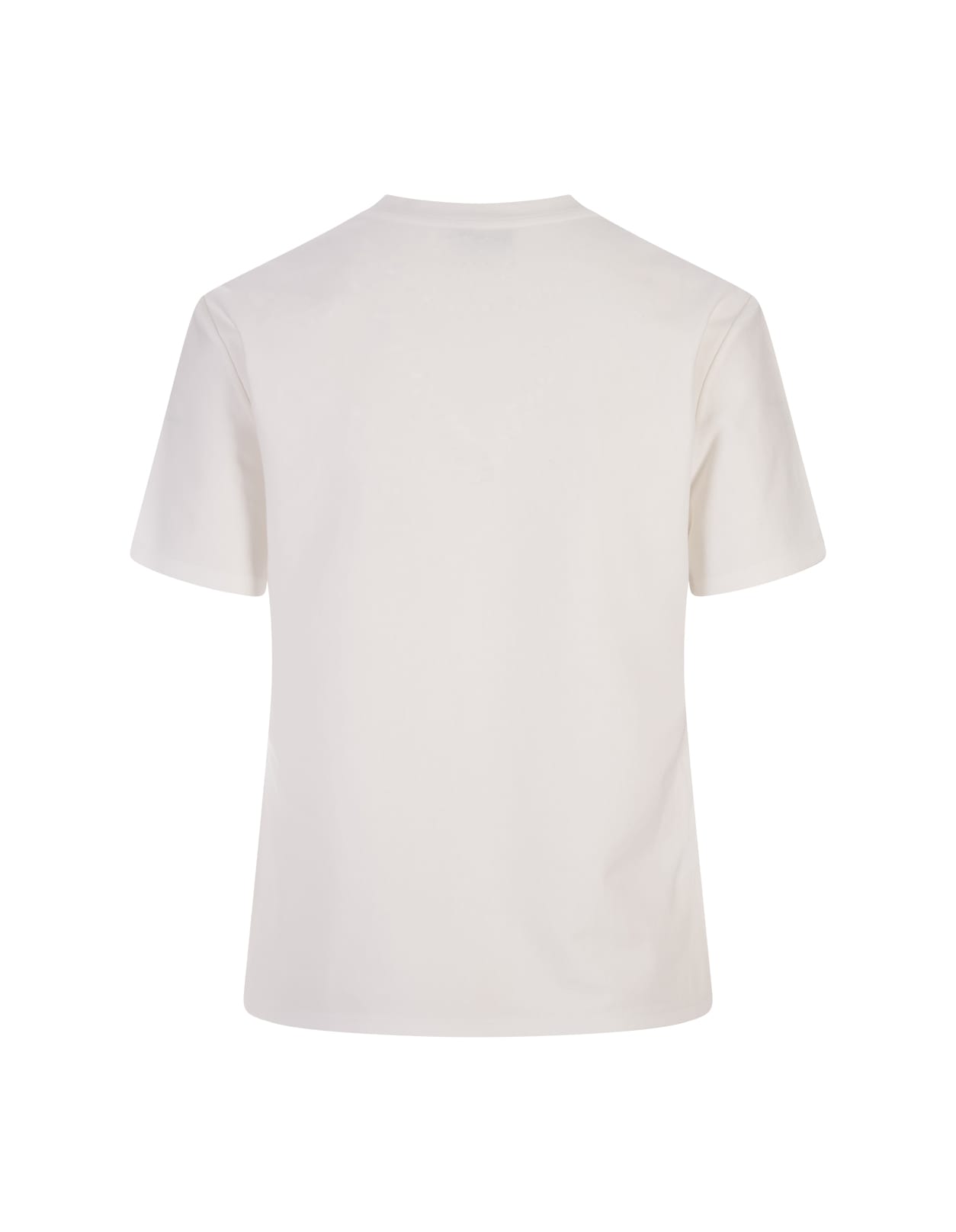 Shop Giambattista Valli Embroidered Ivory T-shirt In White