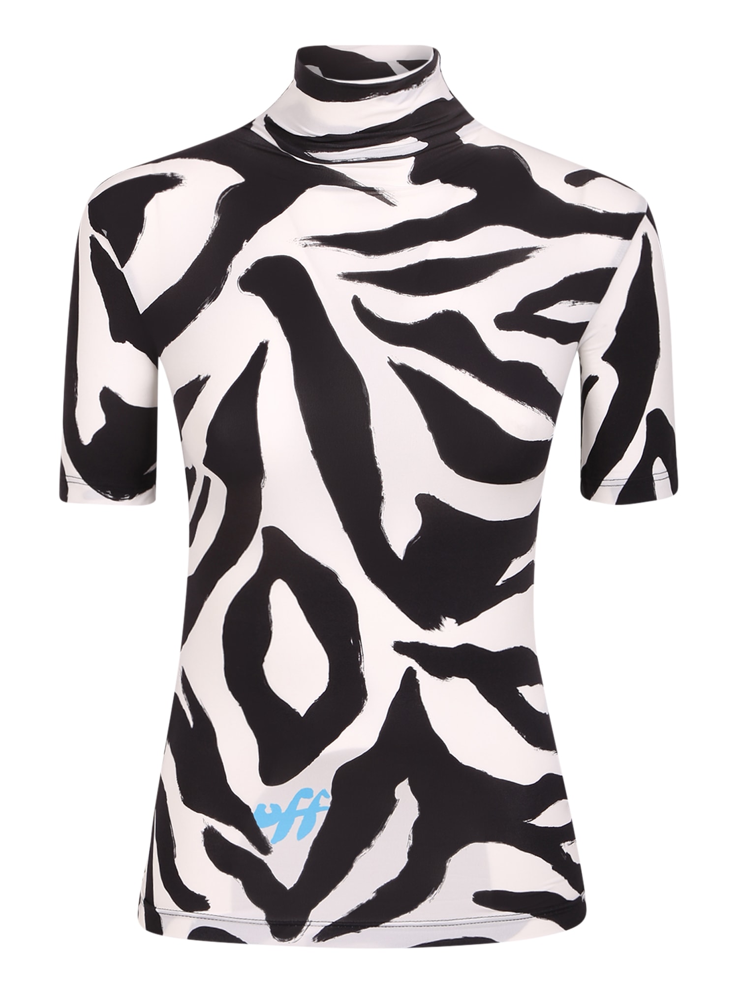 Off-White Painted Style Zebra-pattern Top