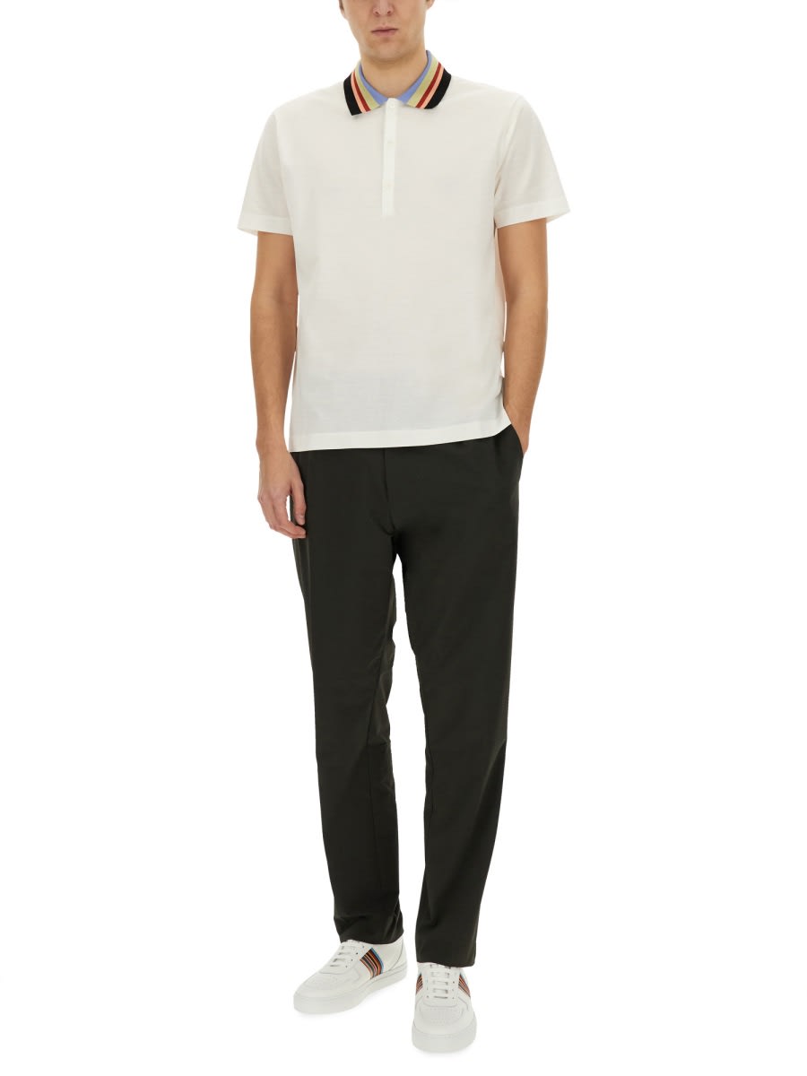 Paul Smith Belt-loop Casual Pants In Grey