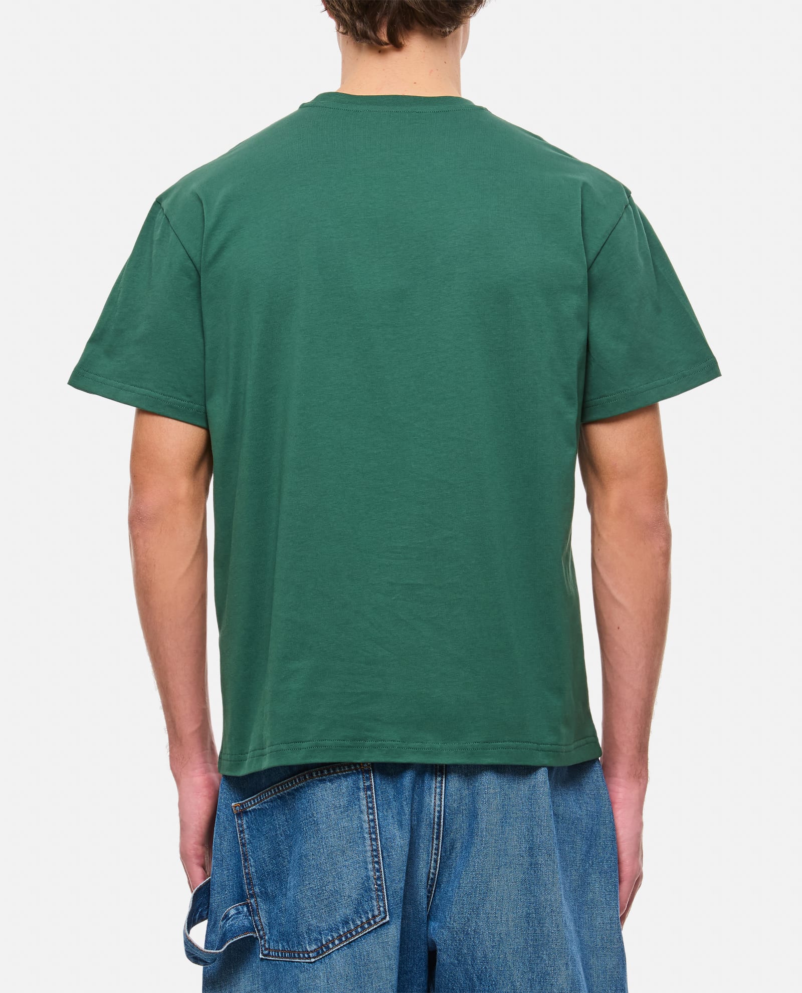 Shop Jw Anderson Anchor Patch T-shirt In Green