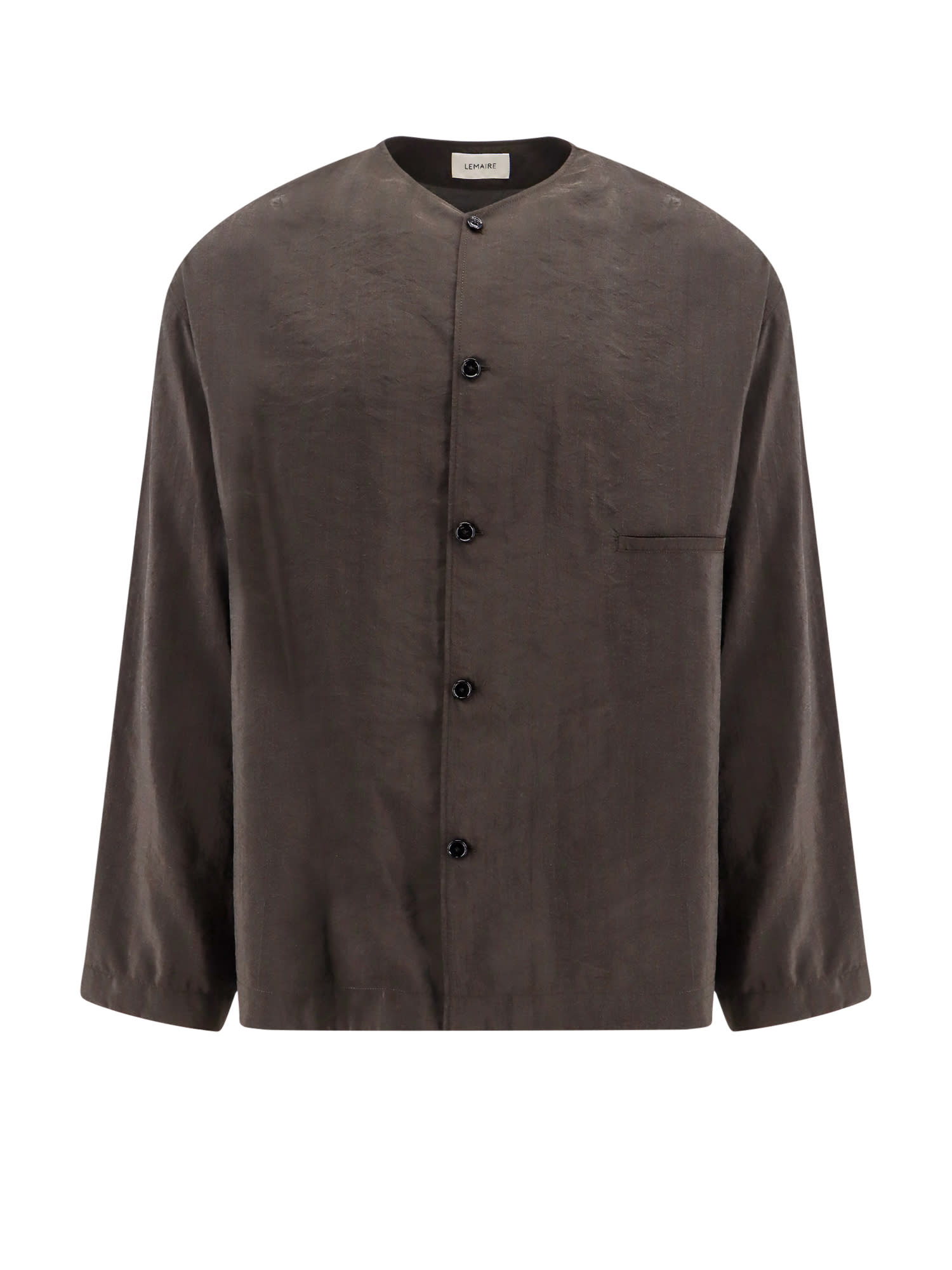 Shop Lemaire Shirt In Brown