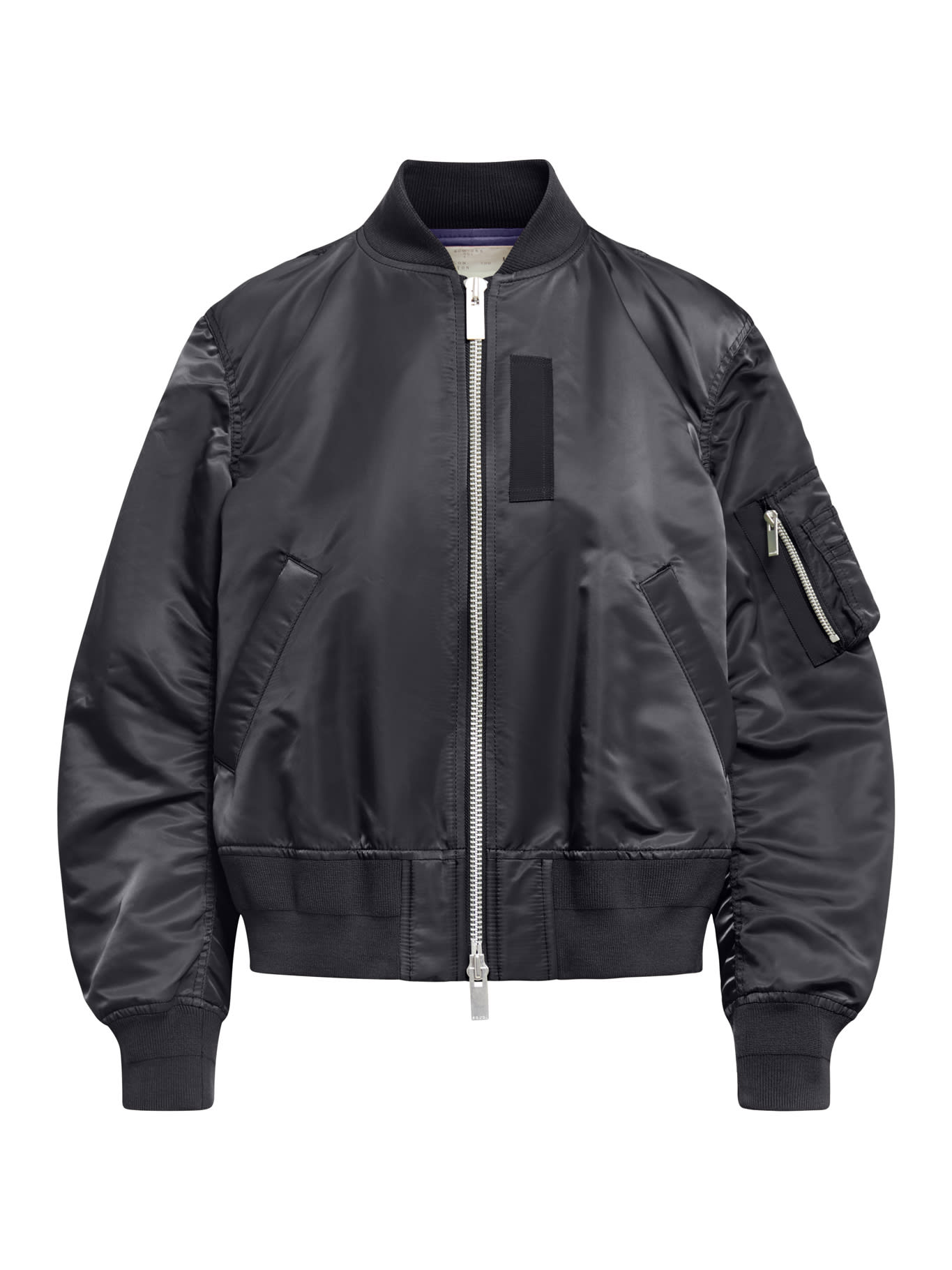 Sacai Nylon Twill Blouson In Black | ModeSens