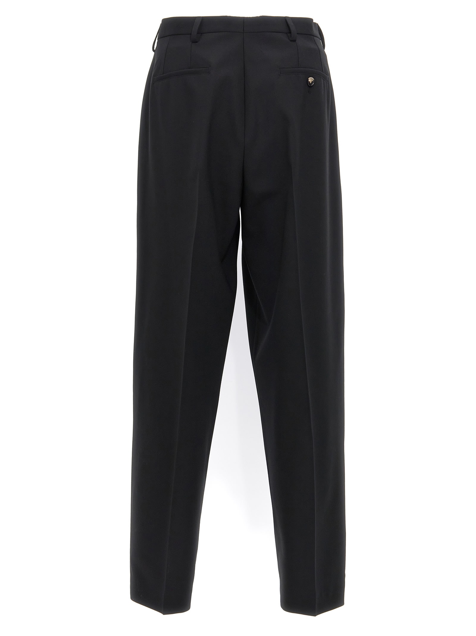 Marni Trousers In Virgin Wool In Black