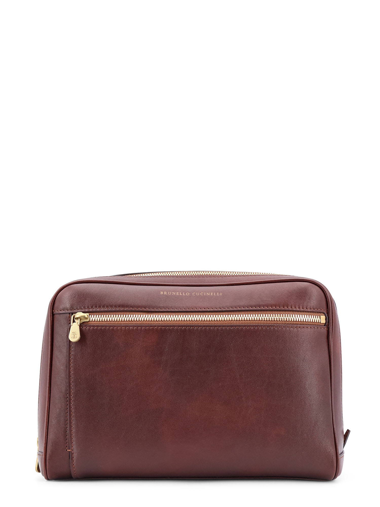 Shop Brunello Cucinelli Beuty Case In Brown