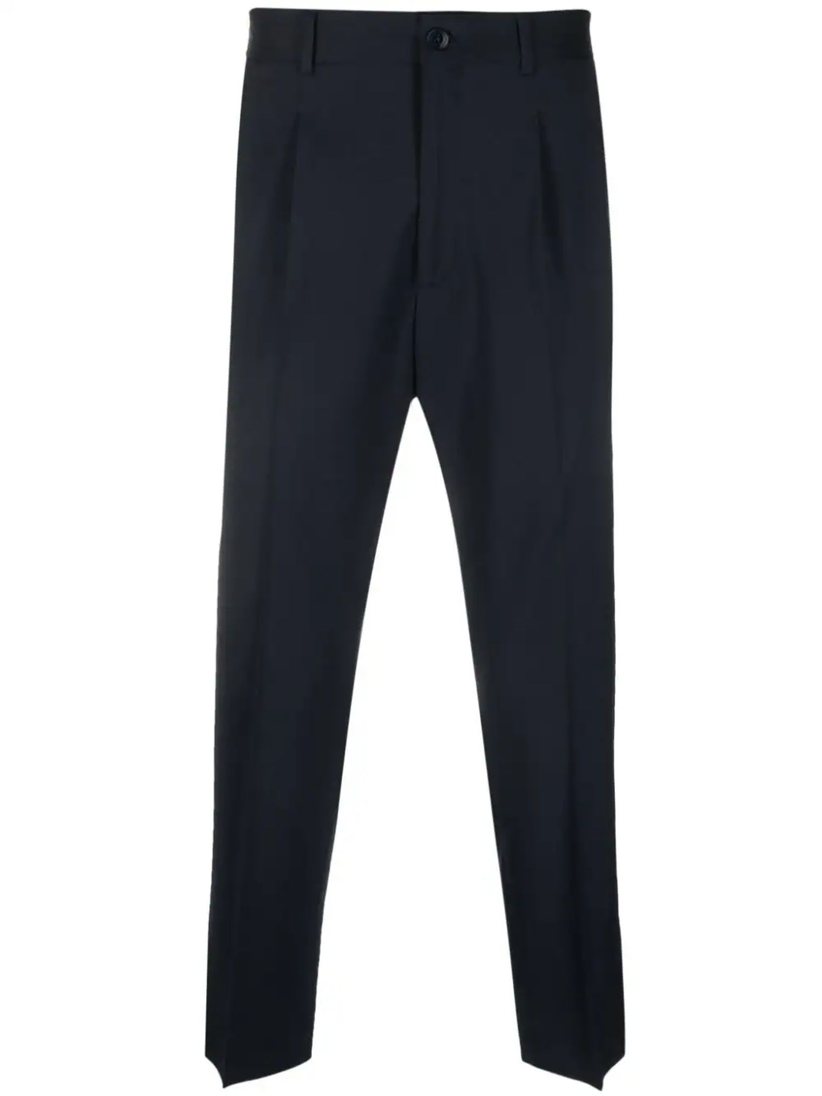 COSTUMEIN BLUE VIRGIN WOOL TROUSERS