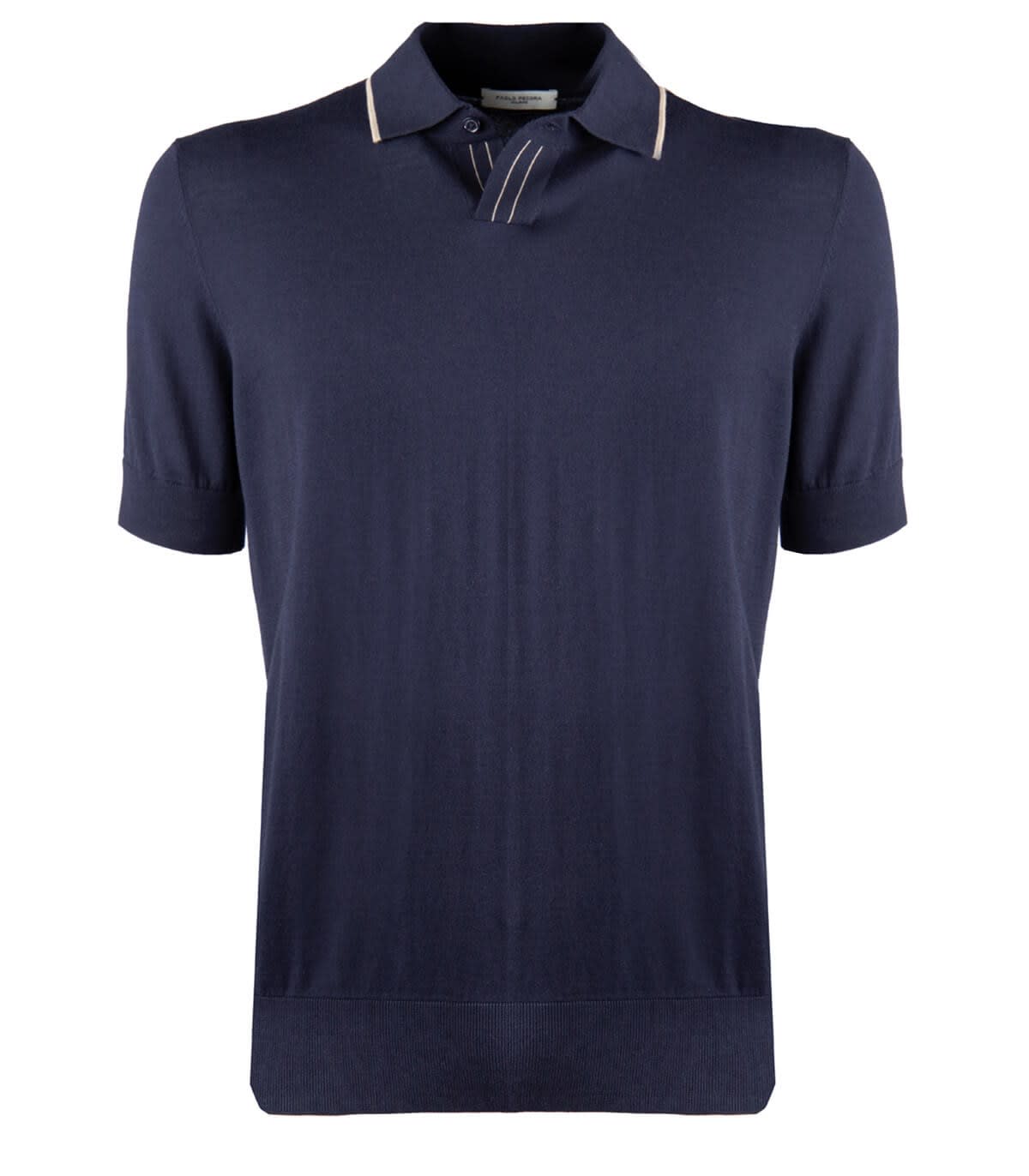 Paolo Pecora Blue Cotton Polo Shirt