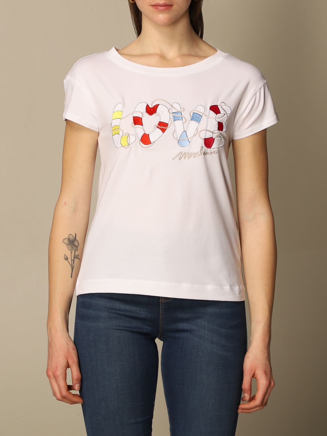 Love Moschino T-shirt Love Moschino T-shirt With Love Print