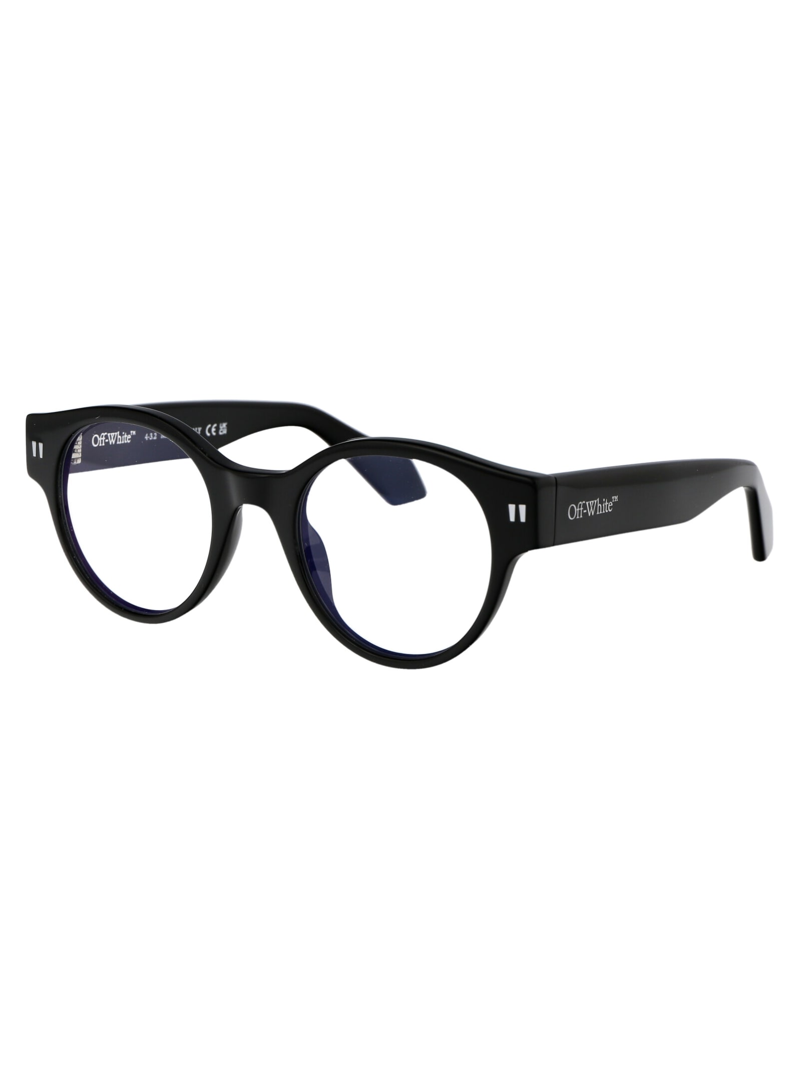 Shop Off-white Optical Style 55 Glasses In 1000 Black