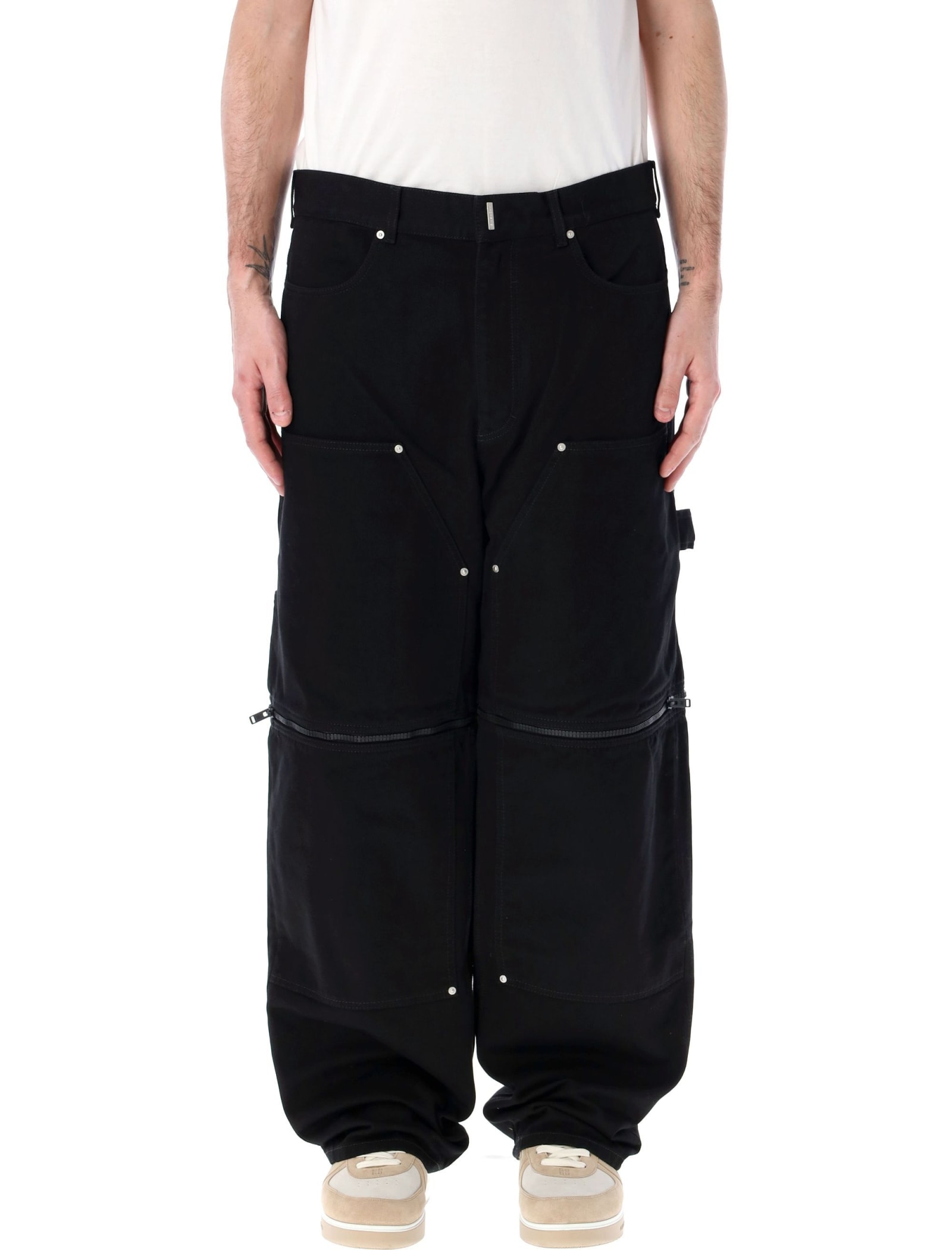 Shop Givenchy Cargo Pants In Black