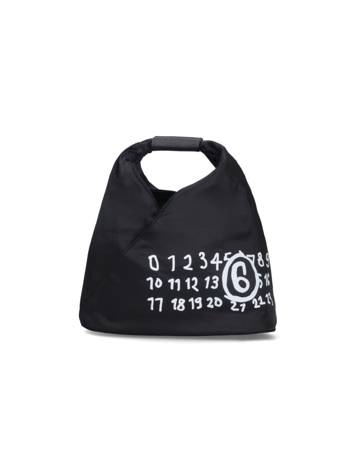 Shop Mm6 Maison Margiela Japanese Small Tote Bag In Black