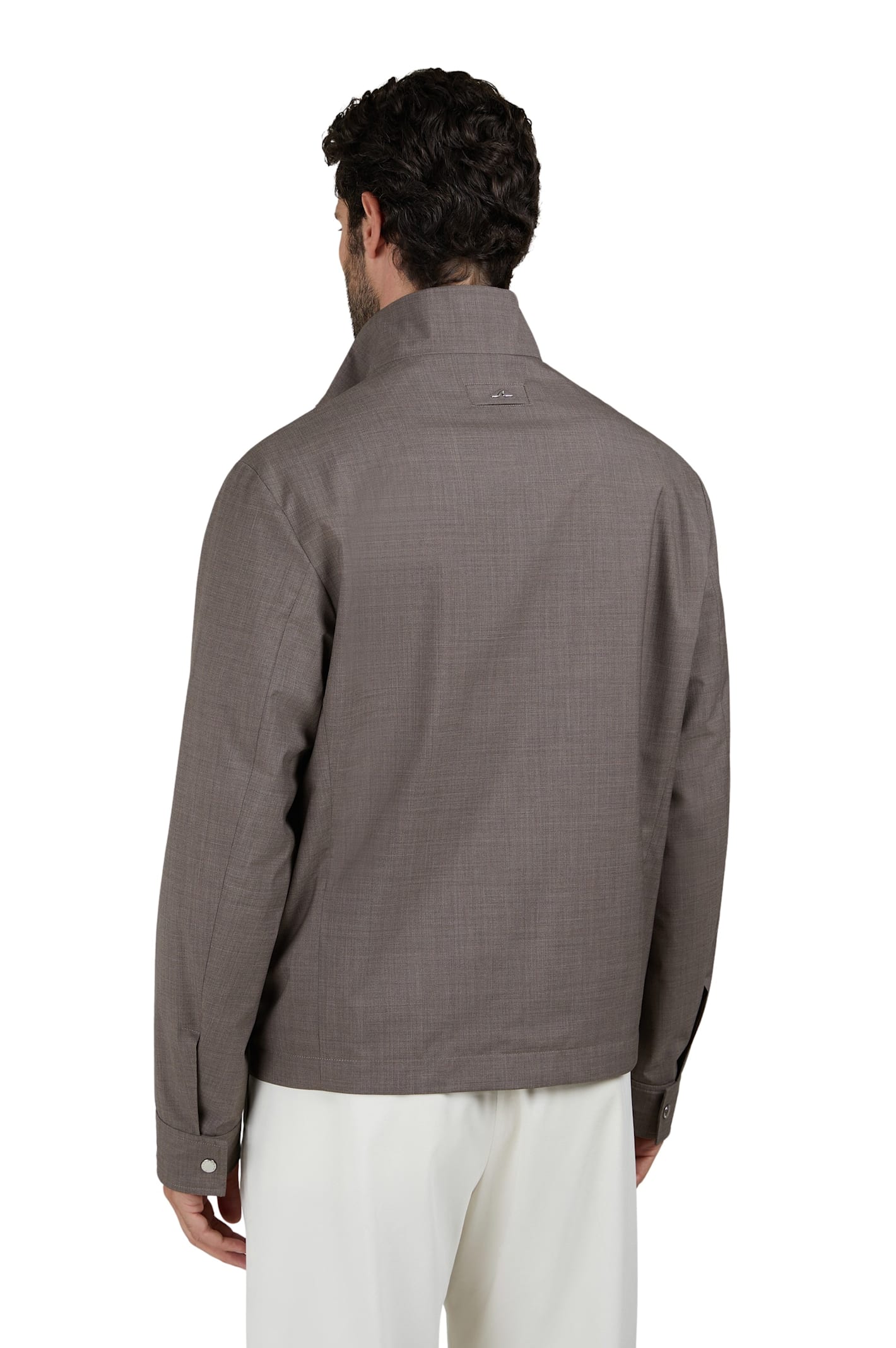 Paul&amp;shark Jacket Loropiana In Taupe Suede