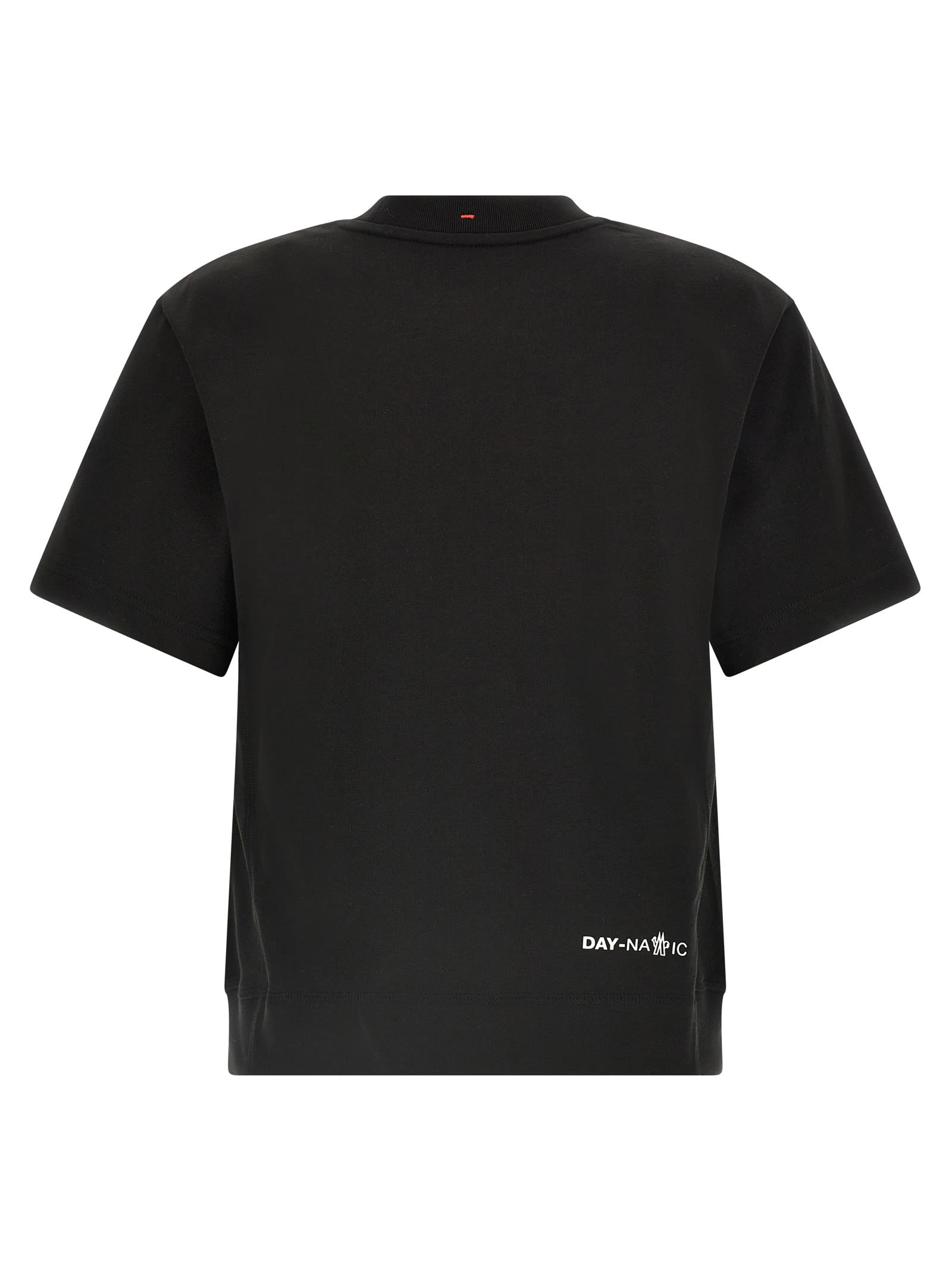 Moncler Grenoble Embossed Logo Cotton Jersey T-shirt In Black