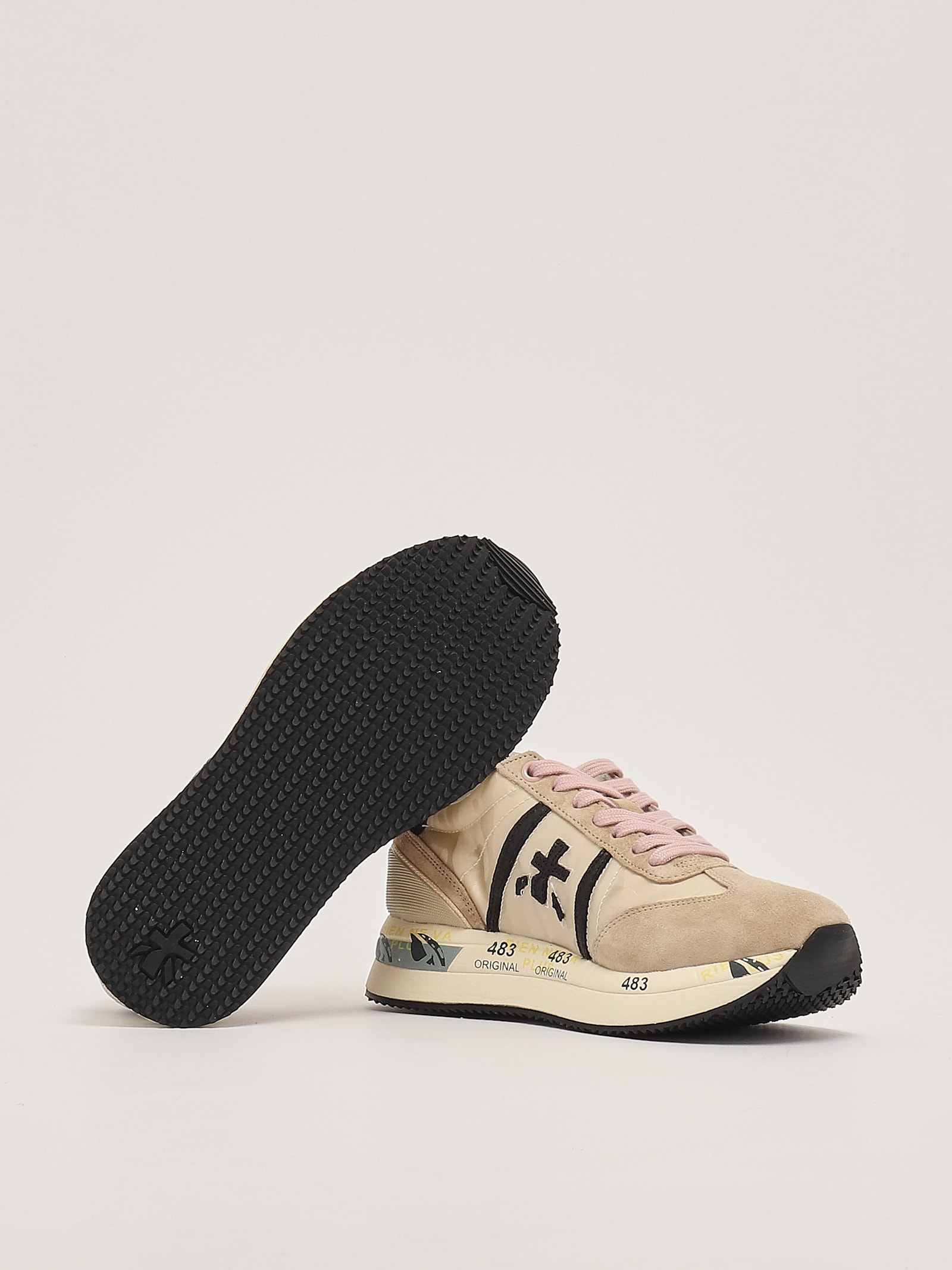 Shop Premiata Conny Sneaker In Ecru