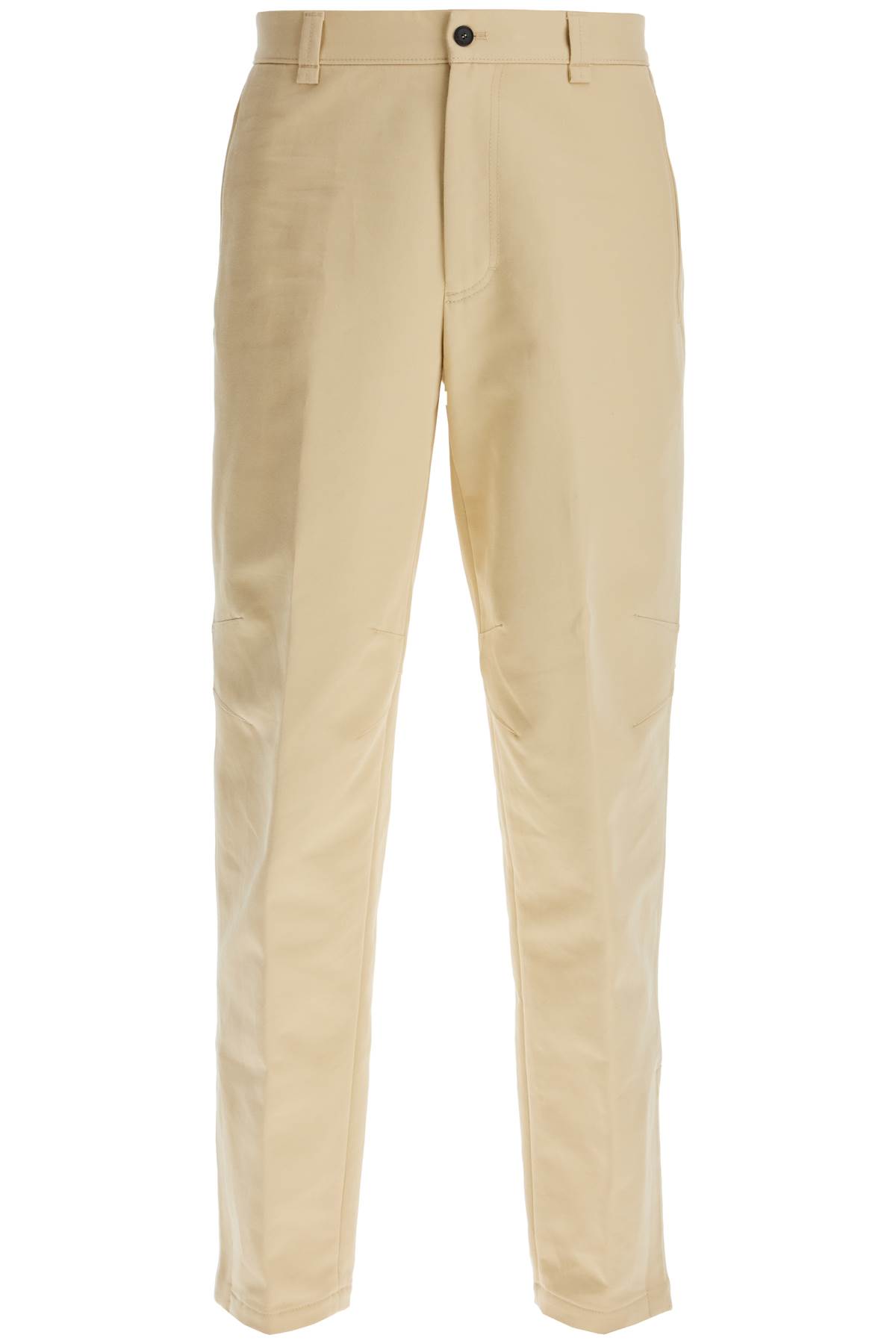 Shop Lanvin Biker Gabardine Trousers In Beige Foncé (beige)