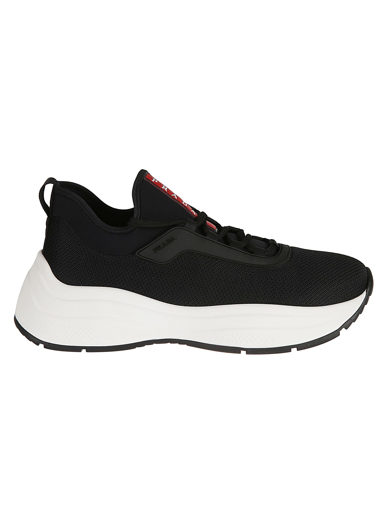 Prada Prada Logo Sneakers - Black/white - 10981378 | italist