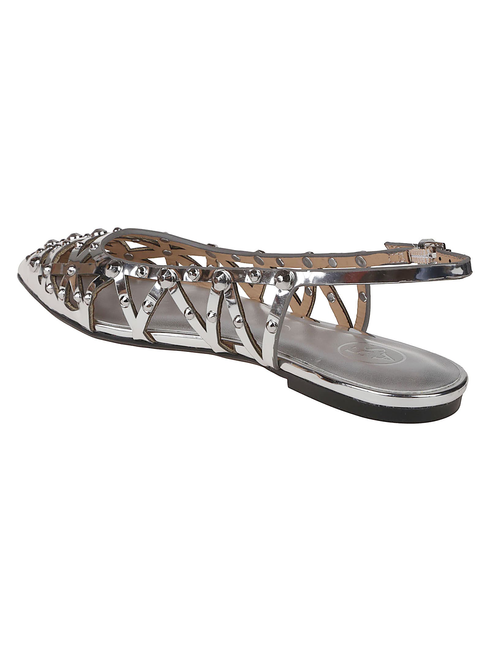 Ash Bazaar Slingback Stud Embellished Sandals