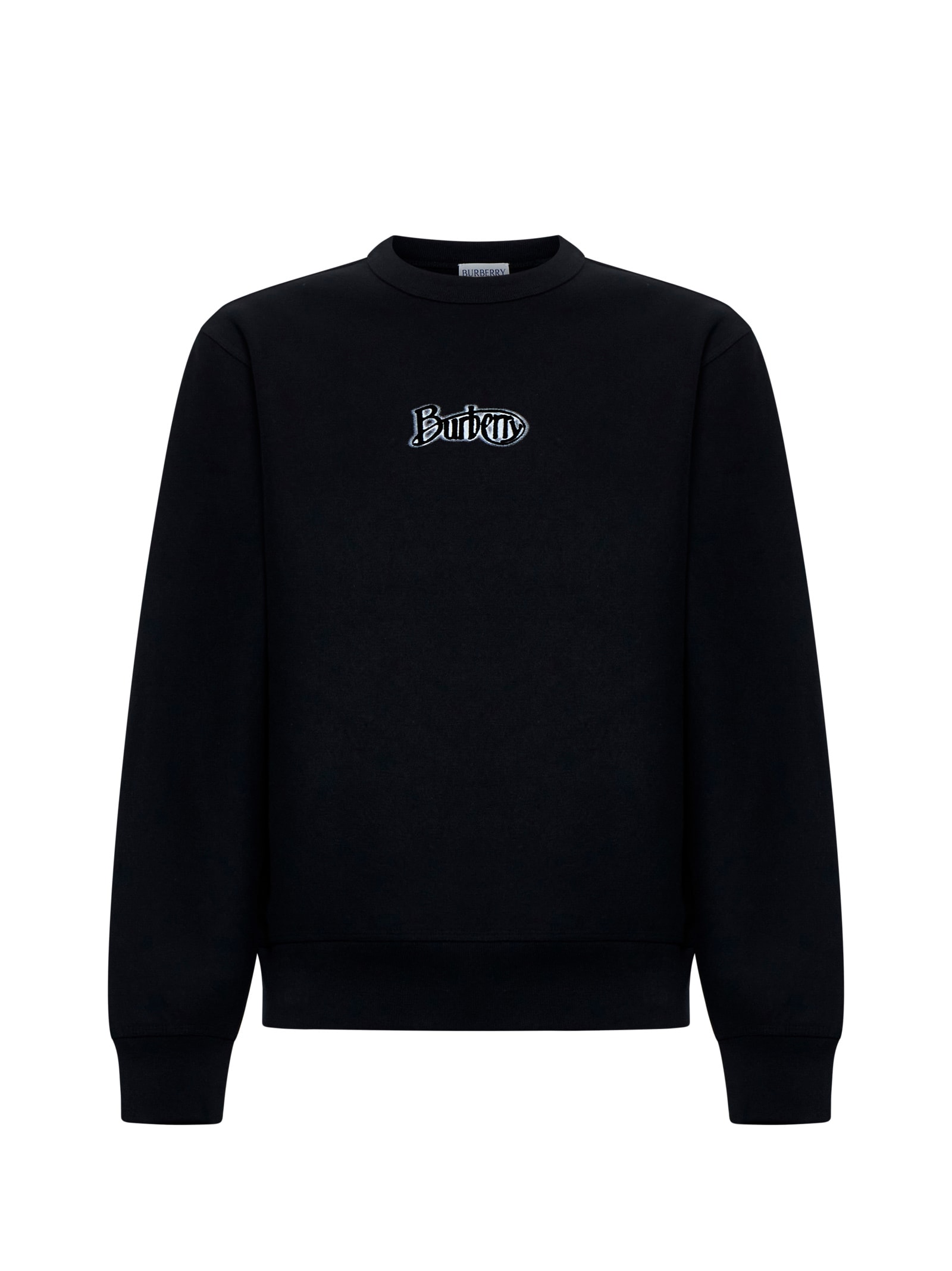 Shop Burberry Sweater In Coal