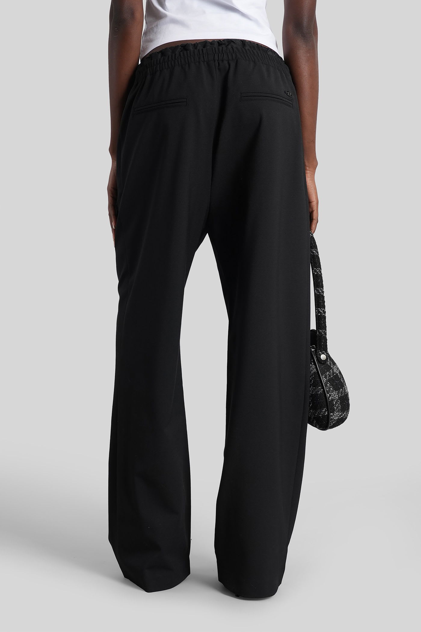 Diesel P-yrite Pants In Black Polyester In Black