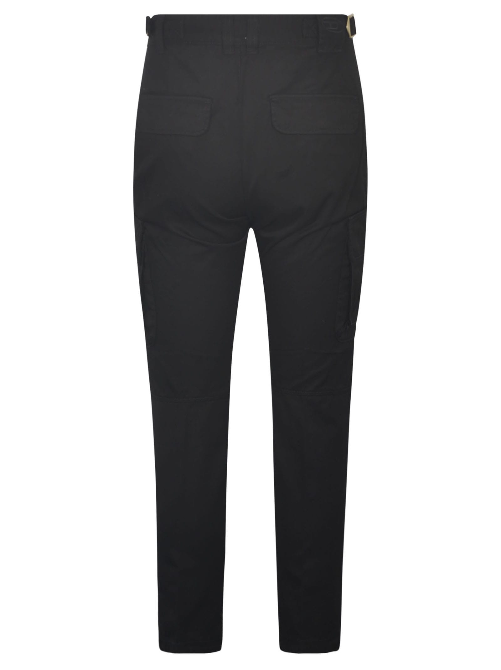 Shop Diesel Buttoned Fitted Cargo Trousers In 9xx