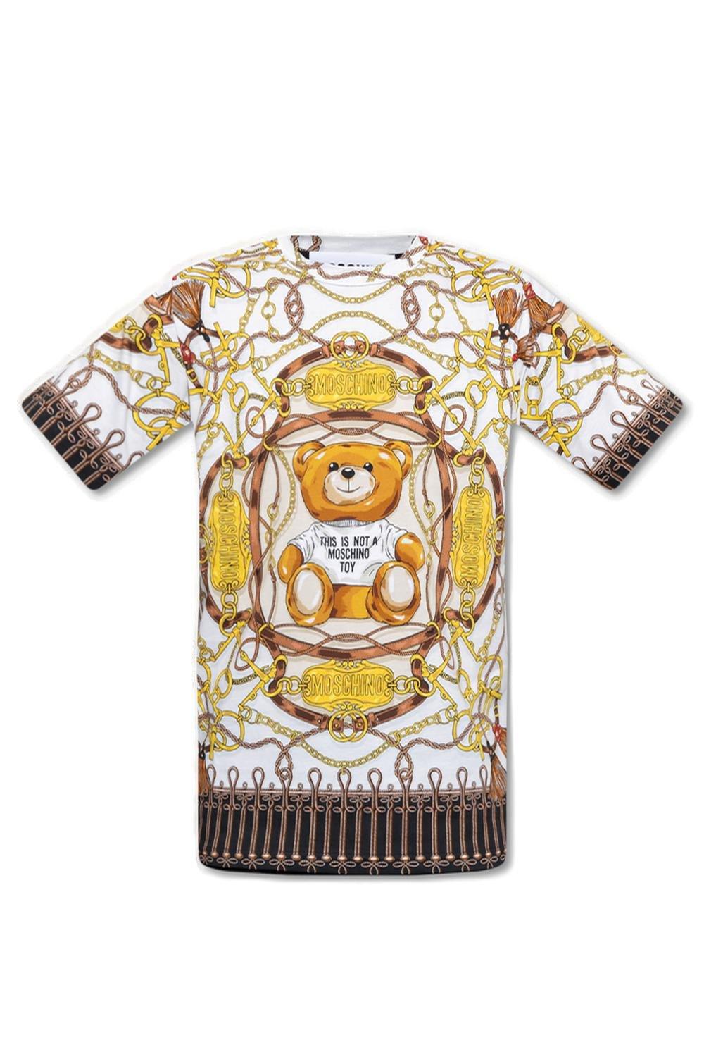 Moschino Teddy Bear Printed Short-sleeved T-shirt