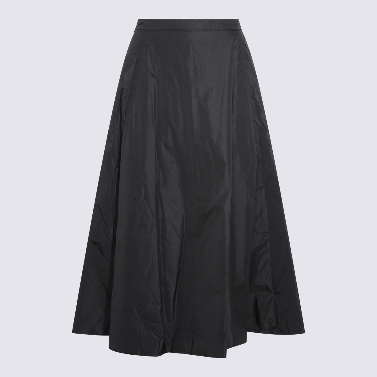 Add Panelled Midi Skirt In Black