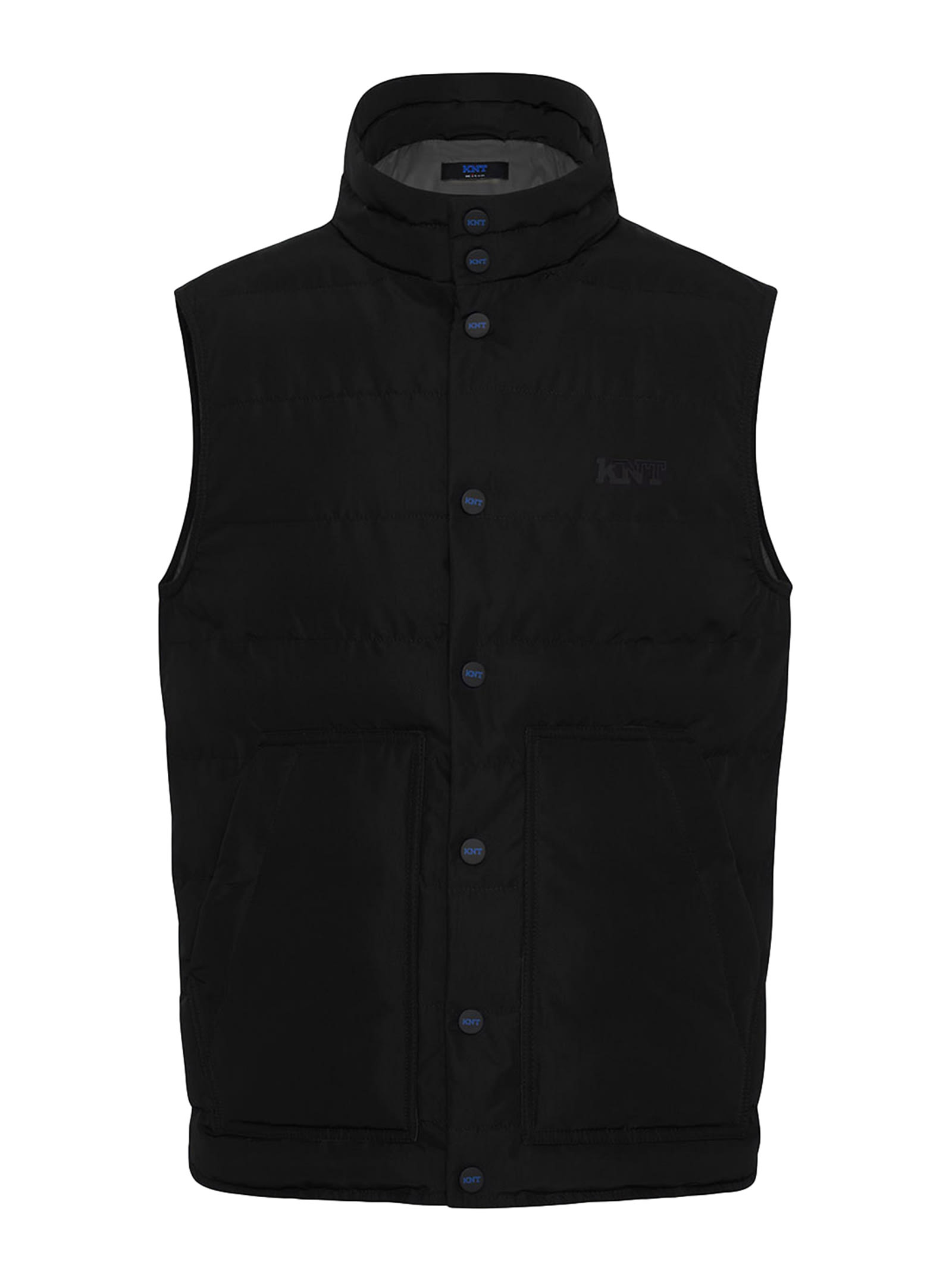 Shop Kiton Sleveless Blouson Polyester In Black