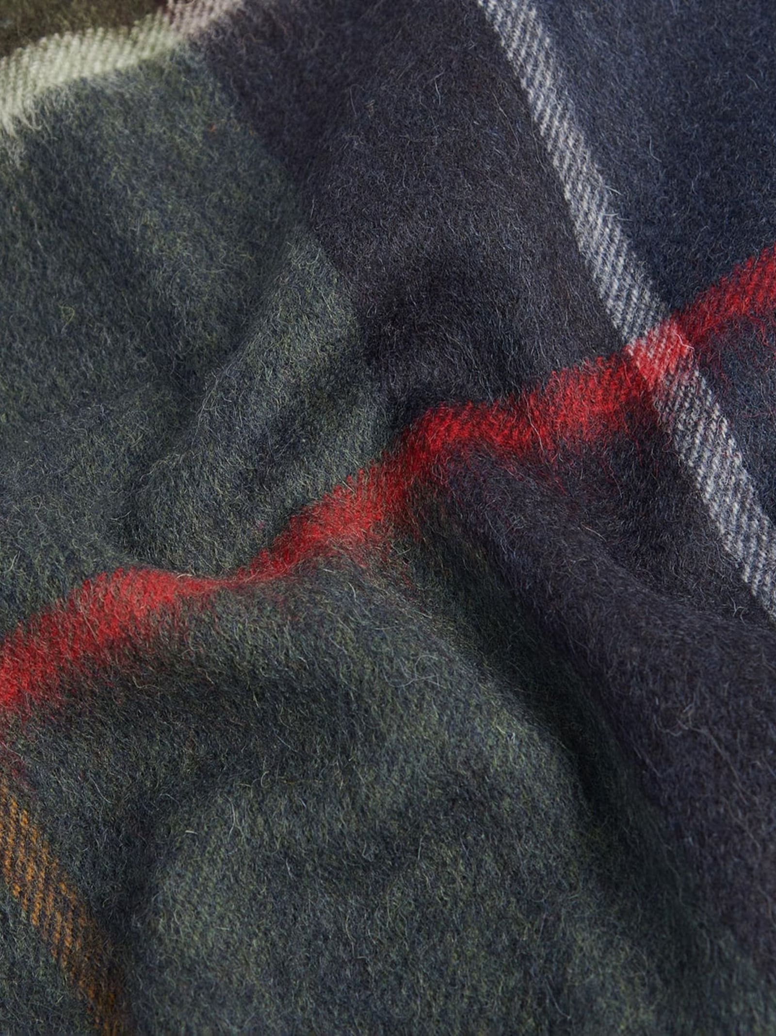 Barbour Carrbridge Tartan Scarf In Green