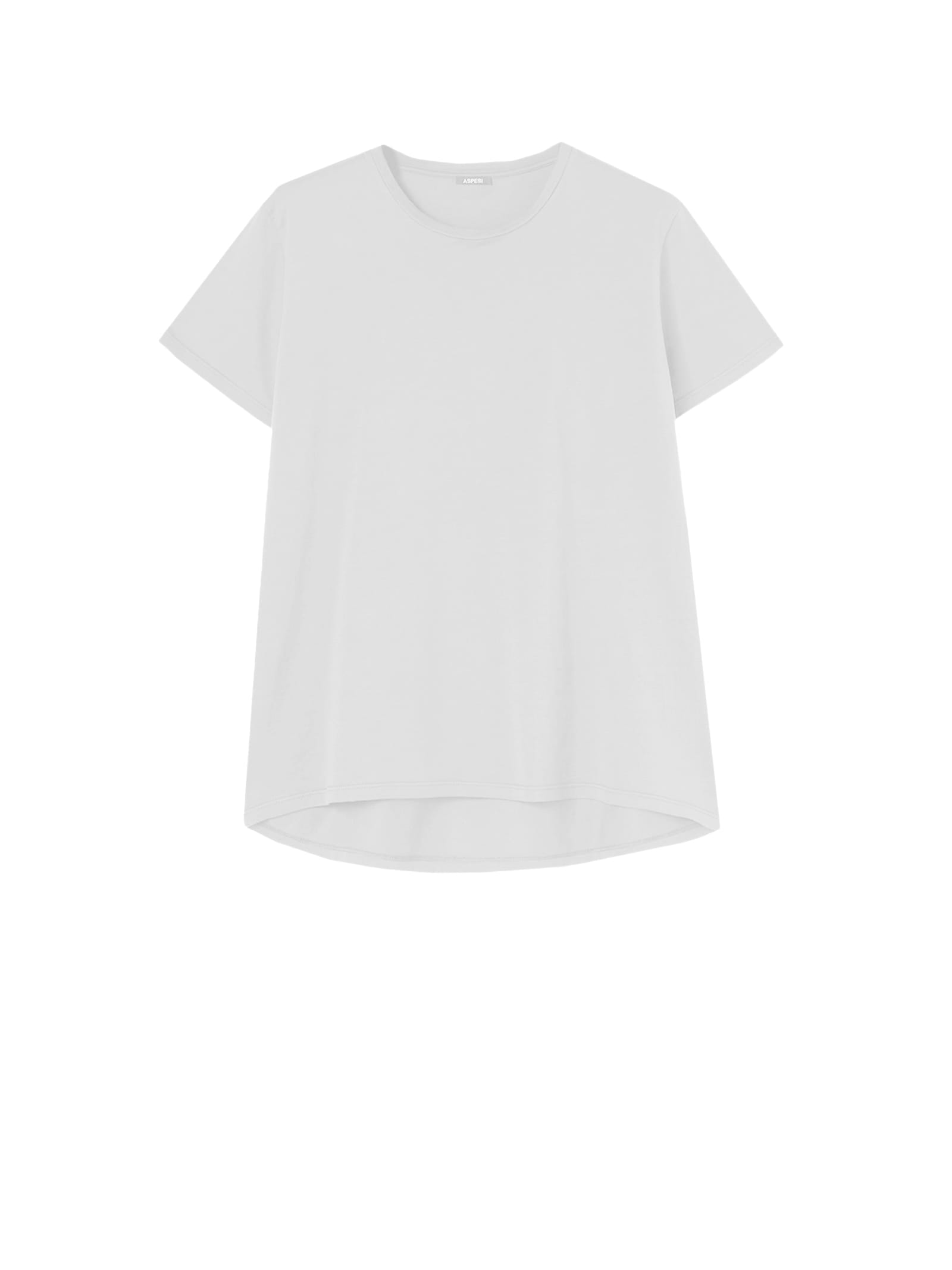 Shop Aspesi White T-shirt In Bianco