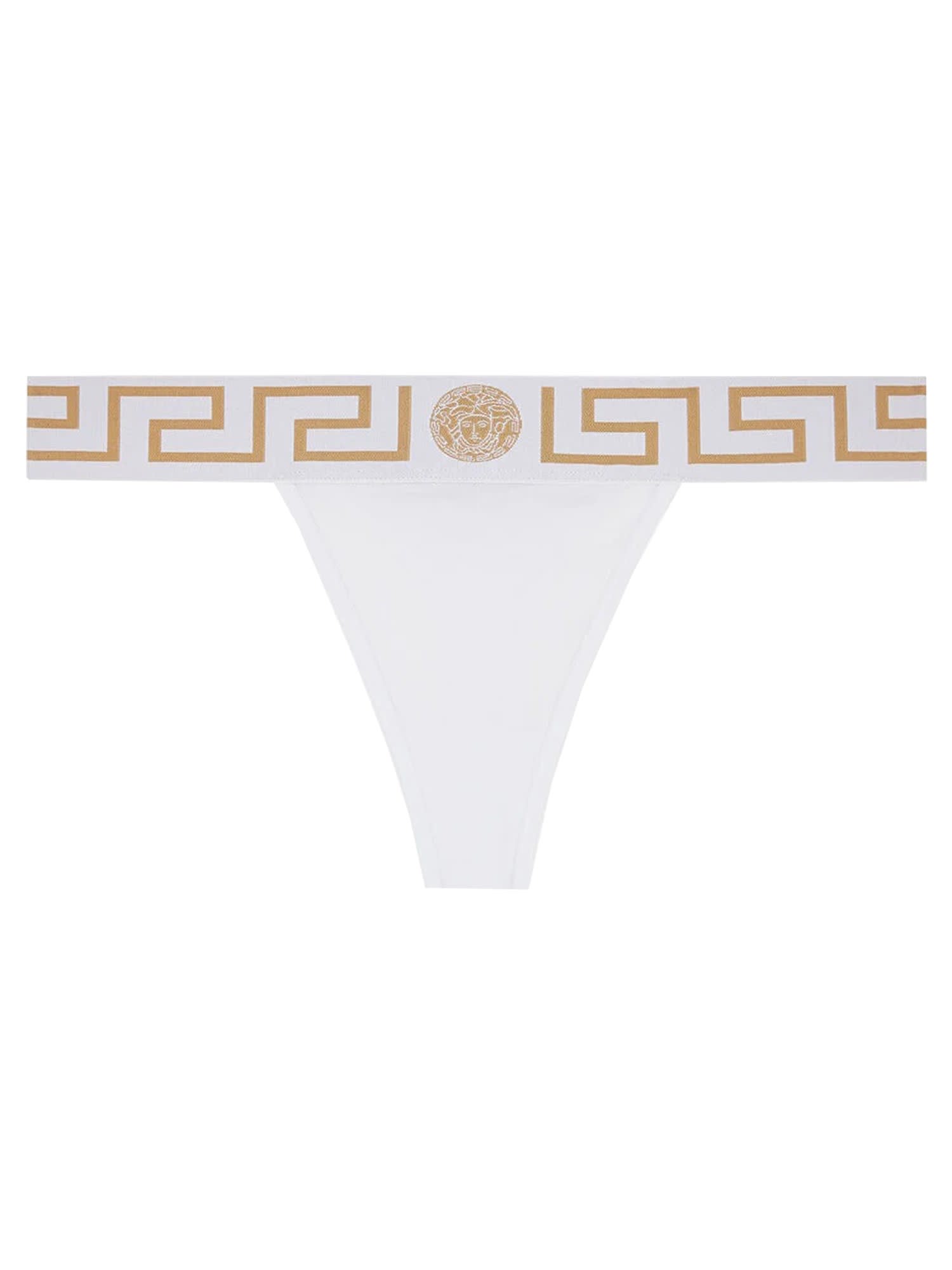 Versace Thong With Greek