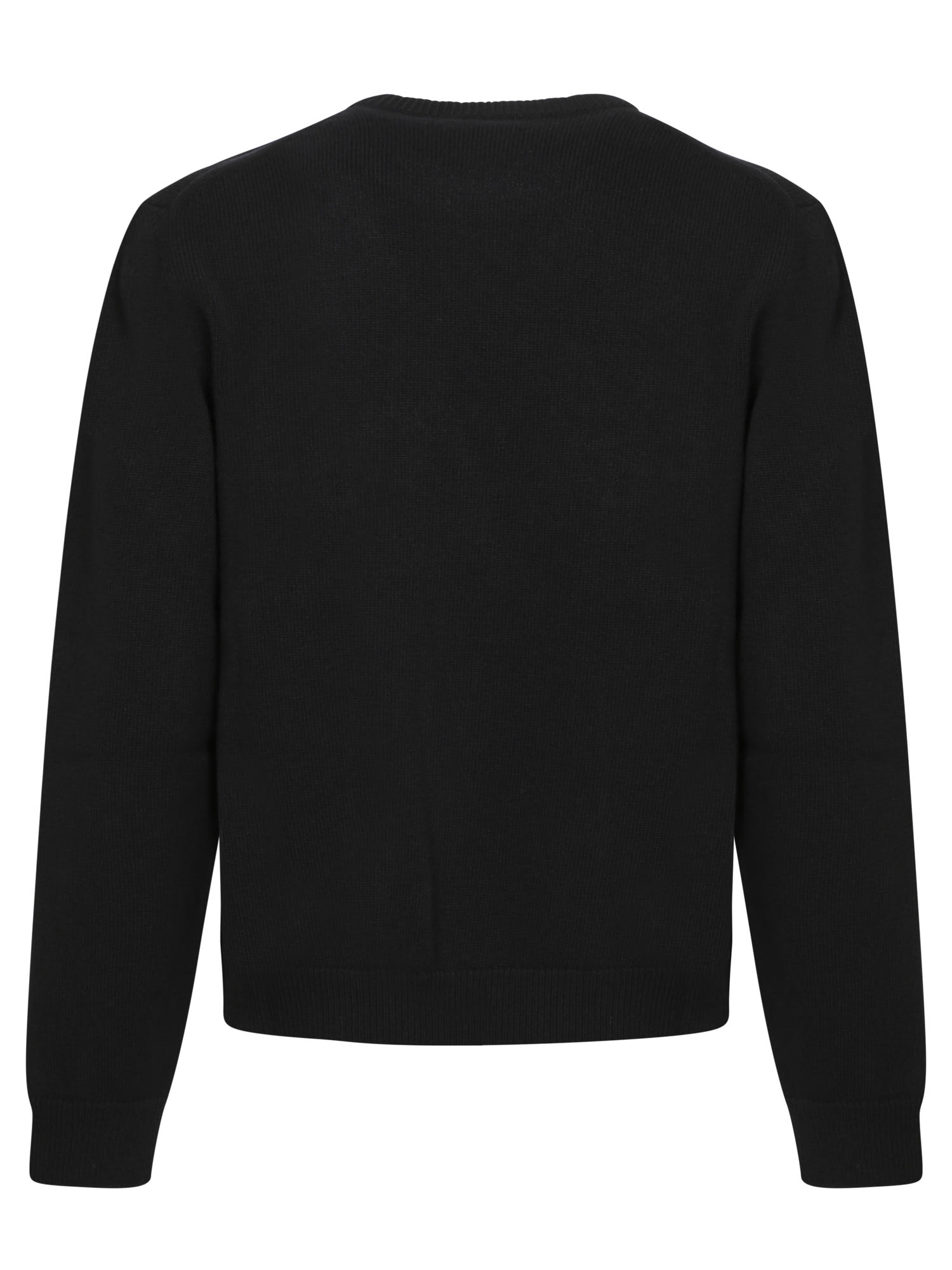 Shop Gucci Crew-neck Logo Black Sweatshirt