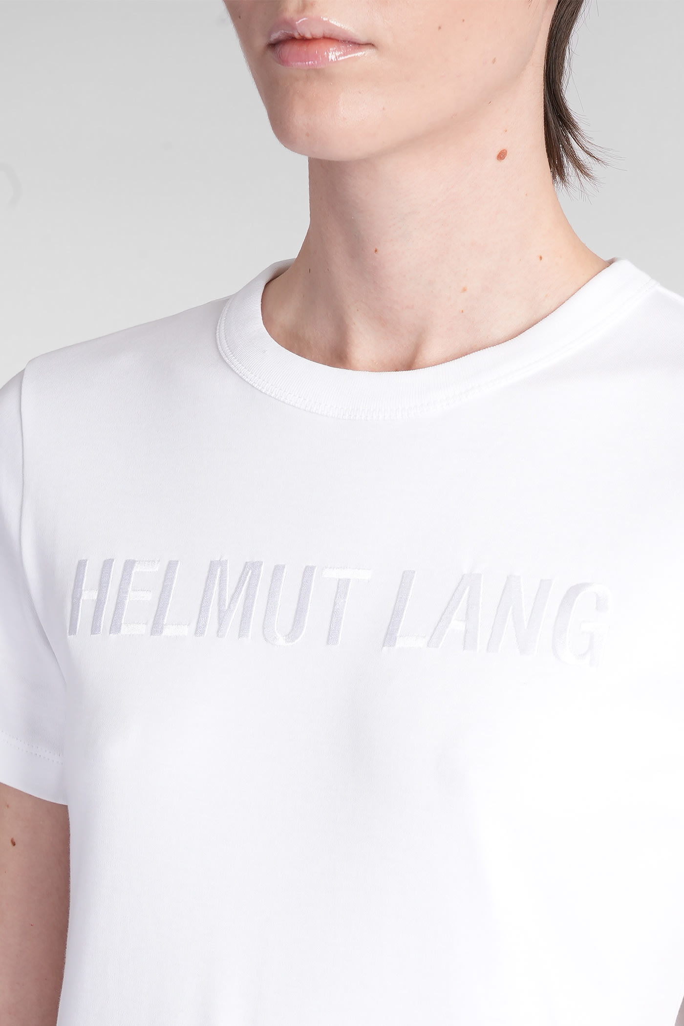 Helmut Lang T-shirt In White Cotton In White