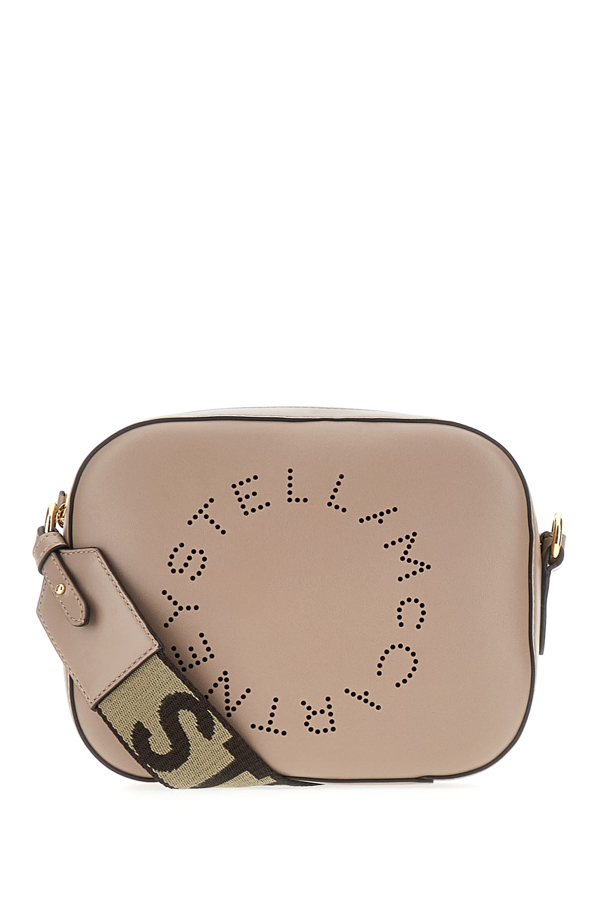 Stella Mccartney Dove Grey Alter Mat Mini Stella Logo Crossbody Bag In 2800