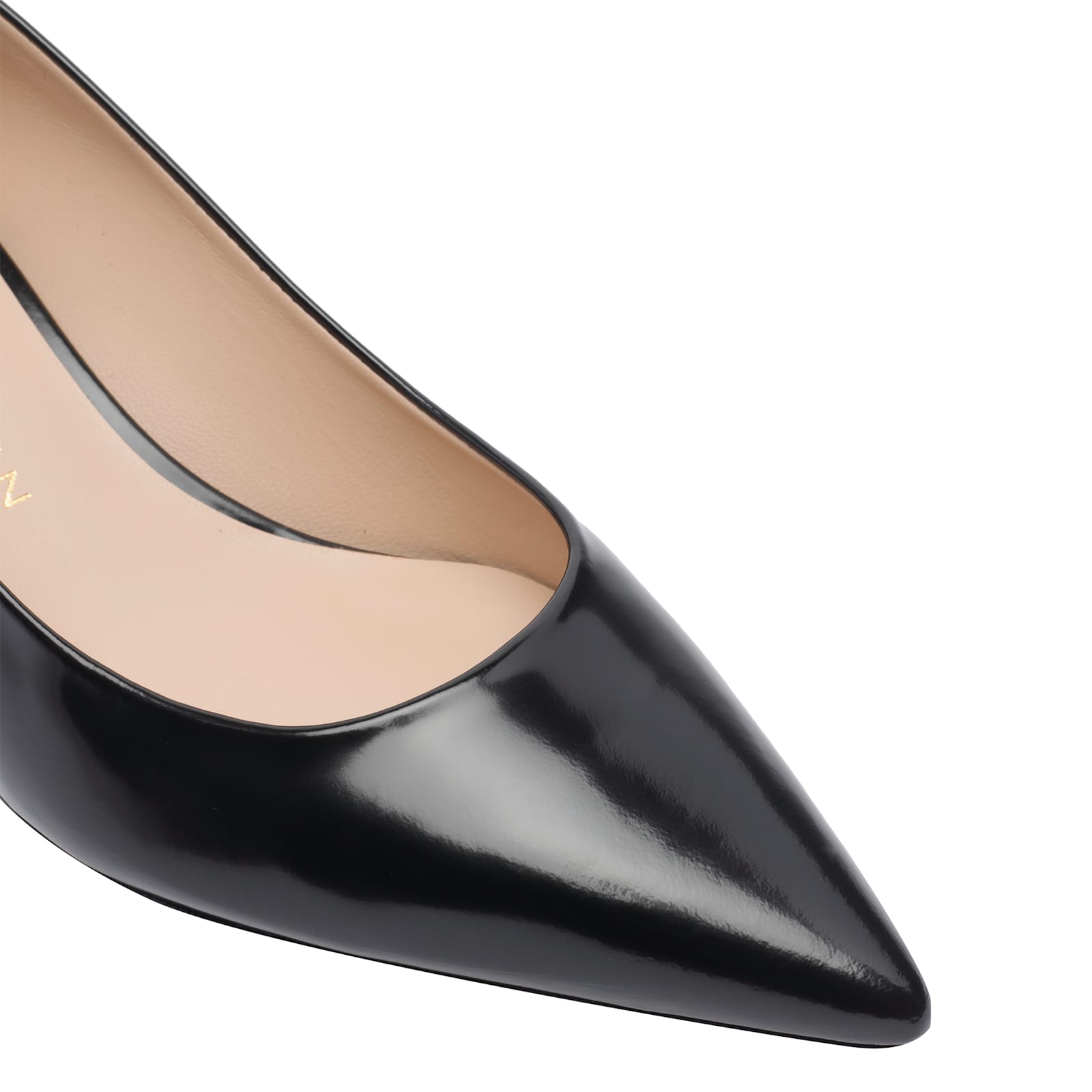 Stuart Weitzman Stuart Leather Kitten-heel Pumps In Black