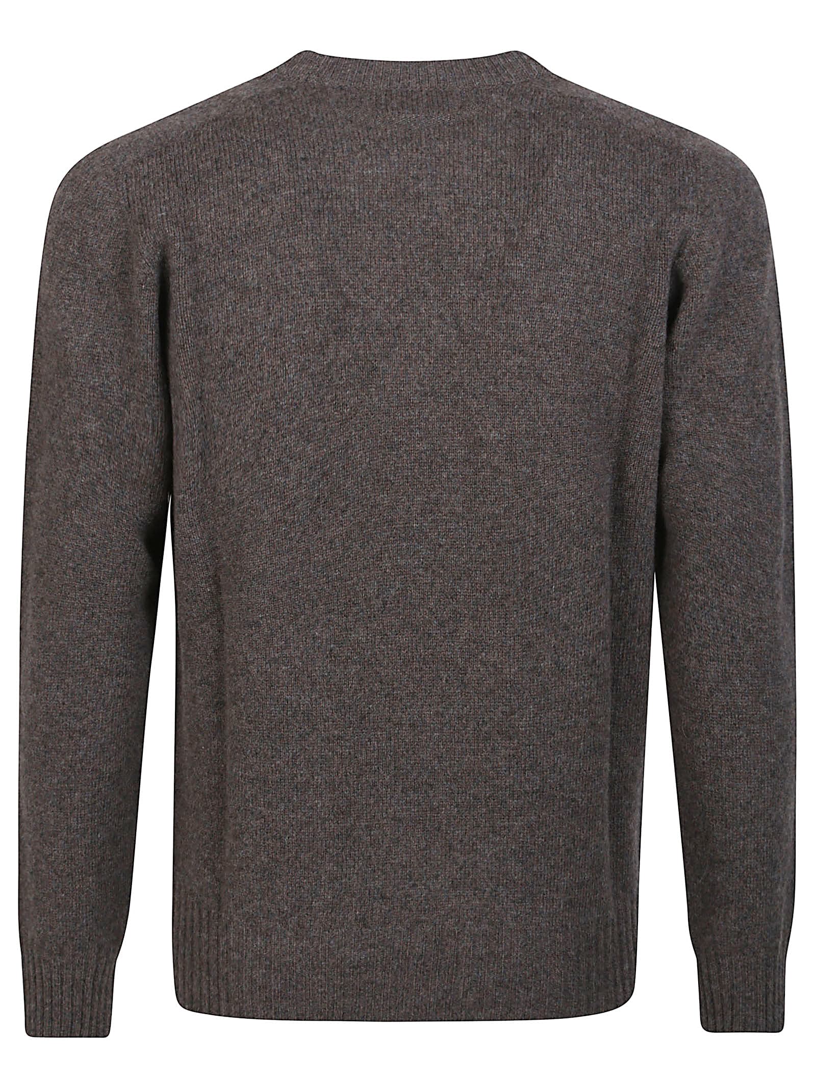 Altea Crew-neck Wool Sweater In Gray