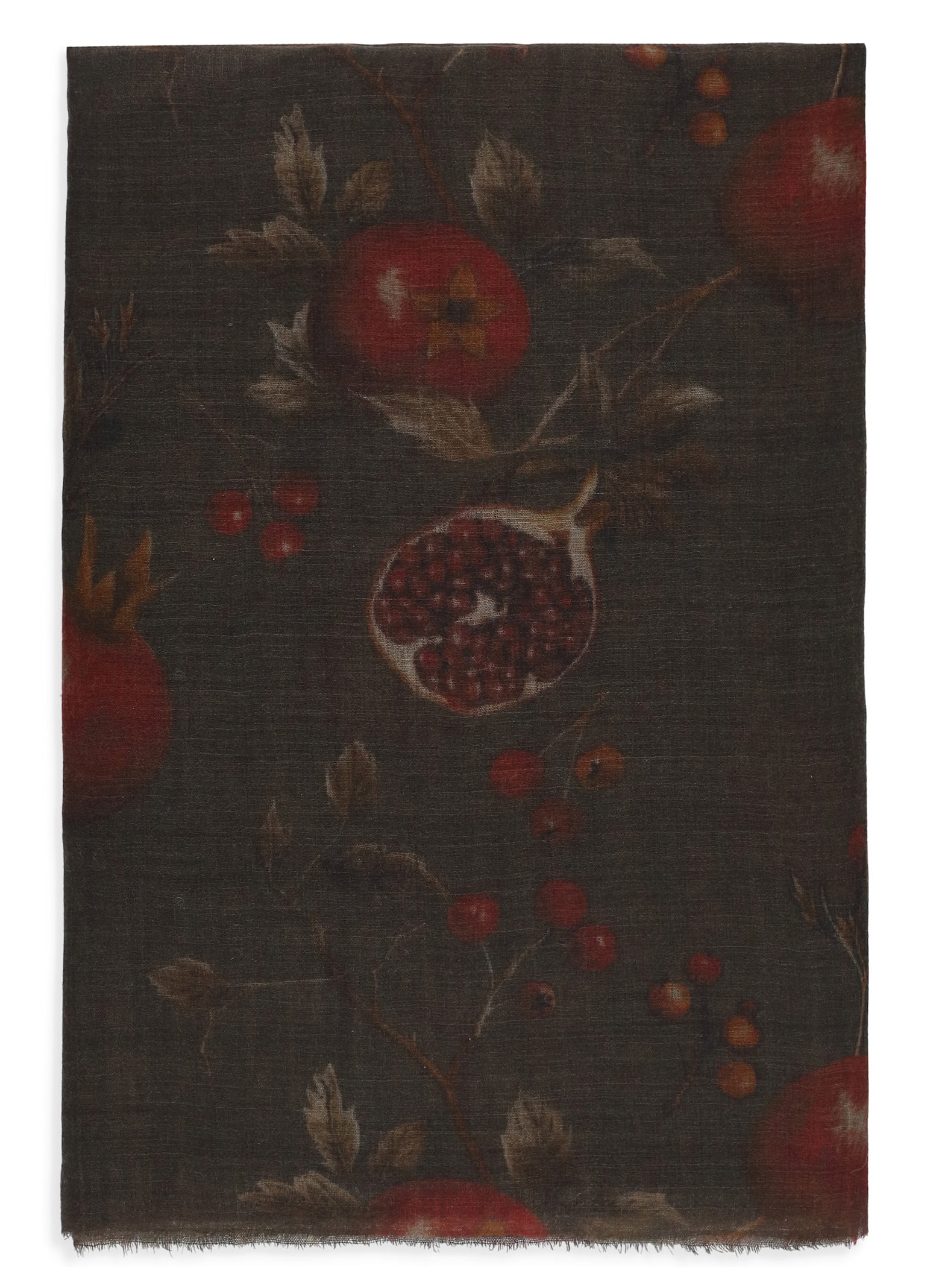 Uma Wang Pomegranate Pattern Scarf In Green